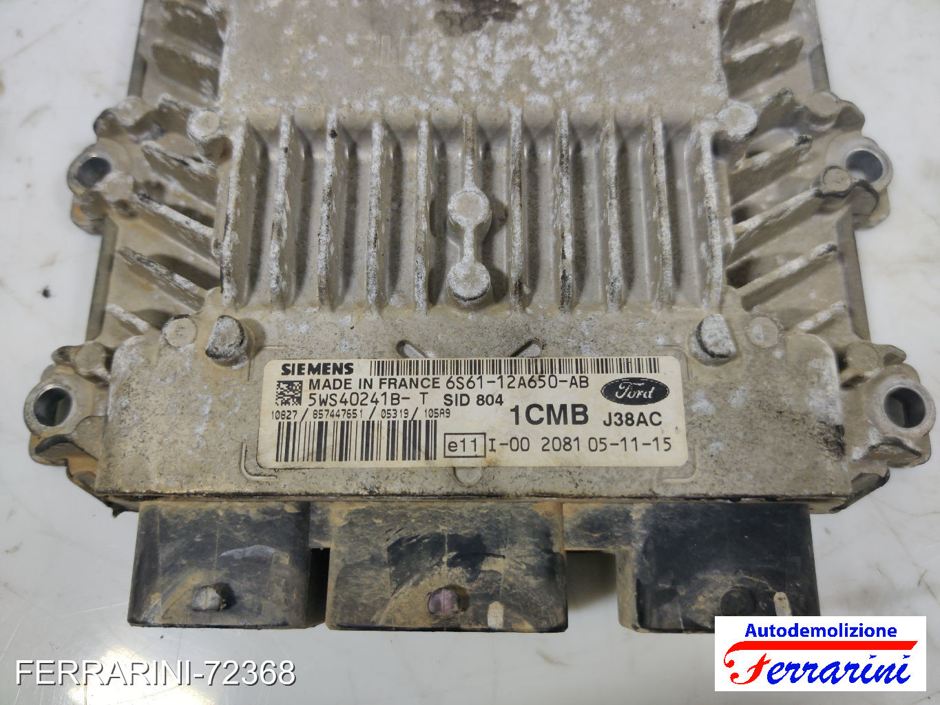 Centralina Motore FORD FIESTA 5 JD, JH 1.4 TDCI 2001-2008 6S6112A650AB, J38AC