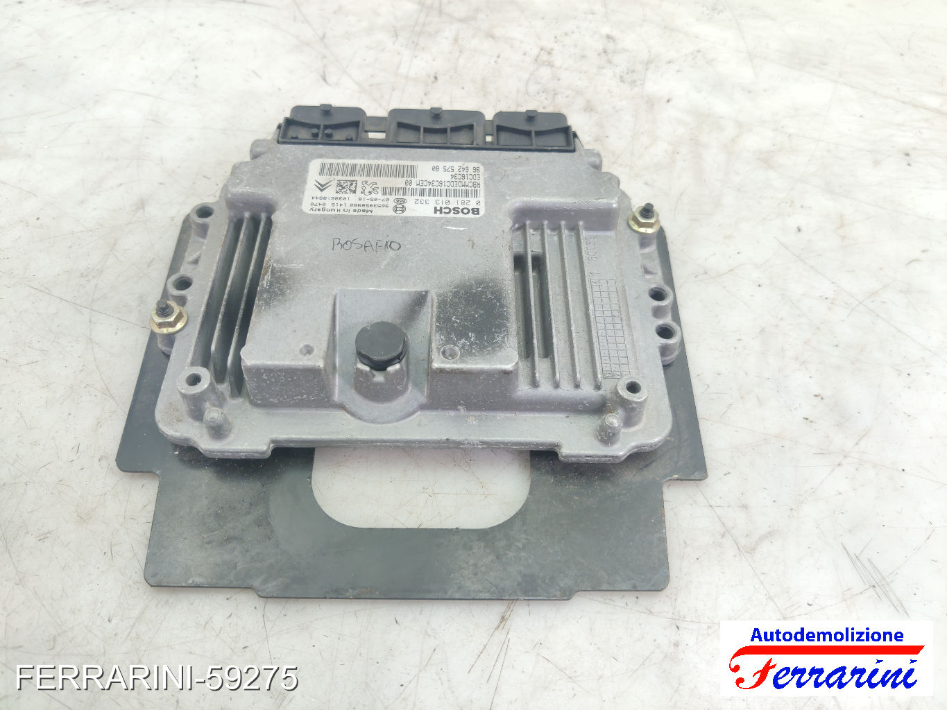 Centralina Motore PEUGEOT 307 BREAK 3E 1.6 HDI 2005-2008 9664257580, 9653958980