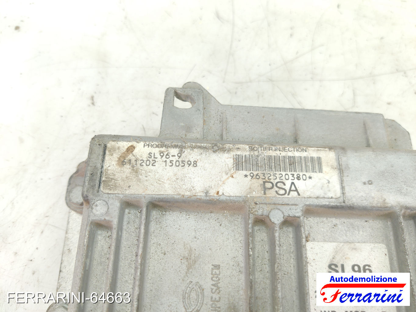 Centralina Motore CITROEN BERLINGO GFK, GJK, MF 1.4I 1996-2011 9632520380 7