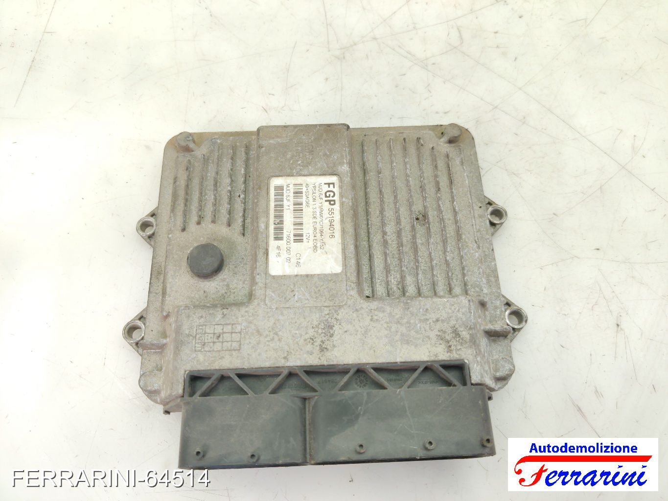 Centralina Motore LANCIA YPSILON 843 1.3 JTD 2003-2011 55194016, 7160000702