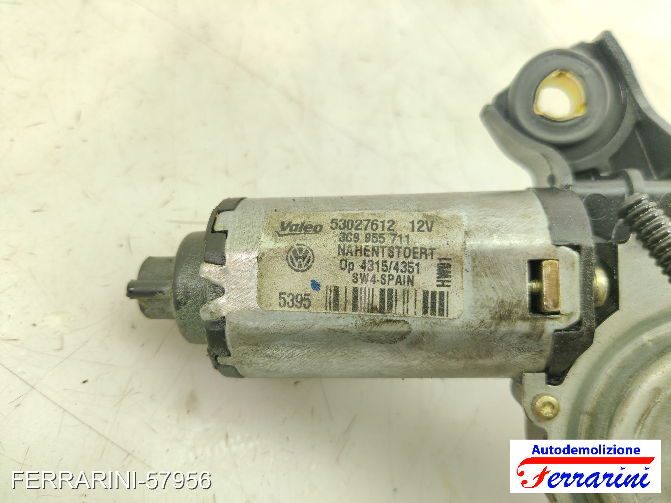 Spazzacqua Motorino Tergicristallo VW PASSAT VARIANT 3C5 2005-2009 anteriore 7