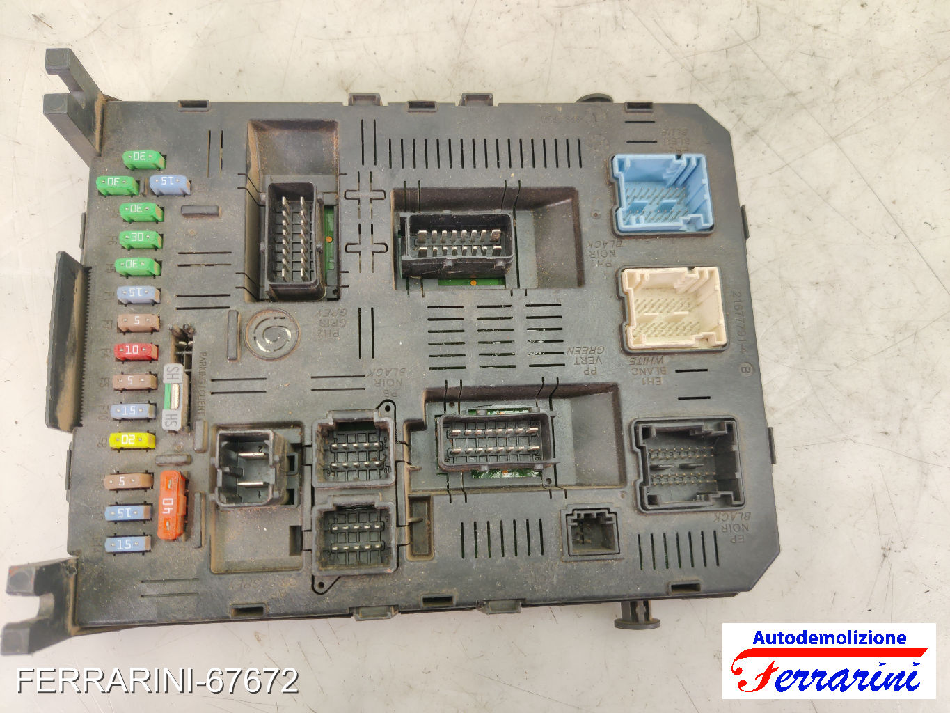 Body Computer PEUGEOT 307 3A/C 1.6 HDI 110 2004-2009 9663510180, 281197280A 12