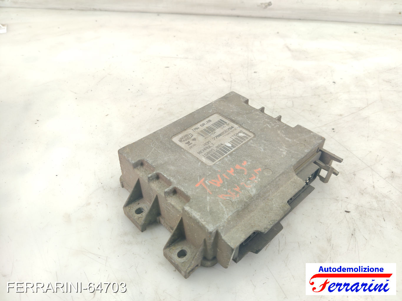 Centralina Motore RENAULT TWINGO 1 C06 1.2 1993-1996 7700870156, 7700856784