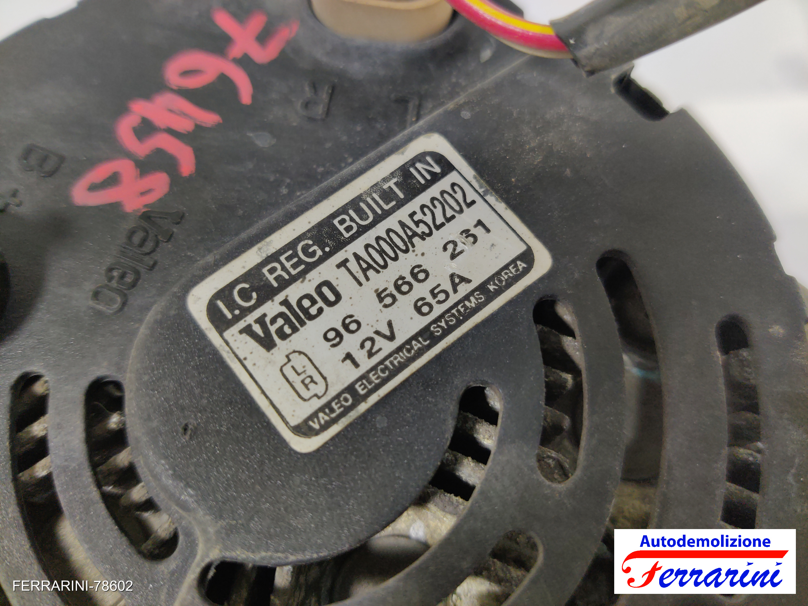 Alternatore DAEWOO MATIZ M100, M150 0.8 1998-2002 2