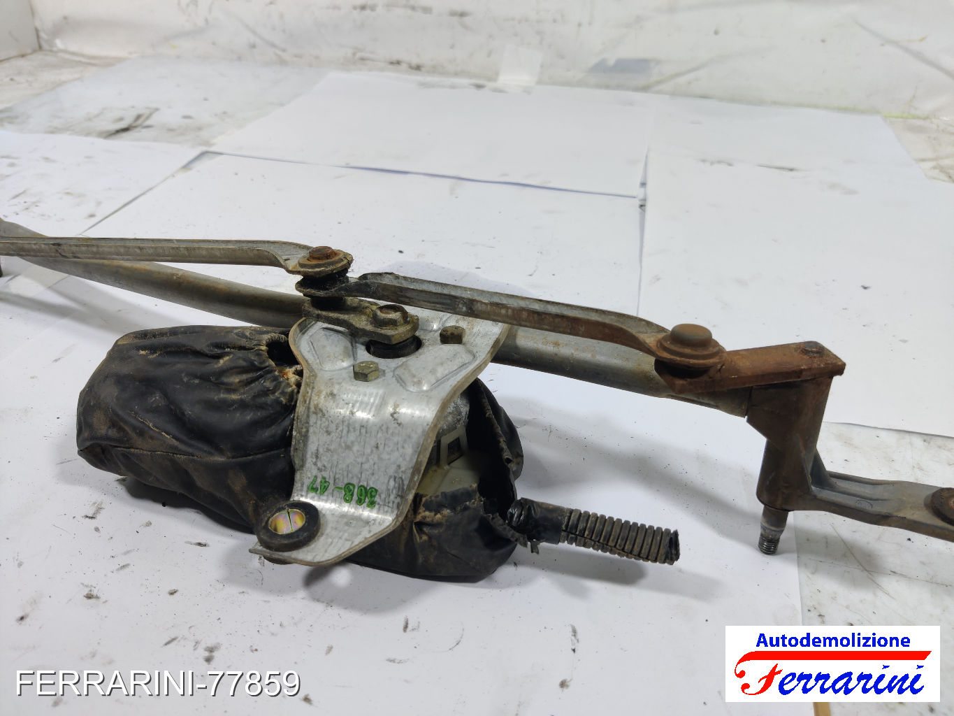 Spazzacqua Motorino Tergicristallo FIAT BRAVA 182 1995-2001 anteriore, frontale