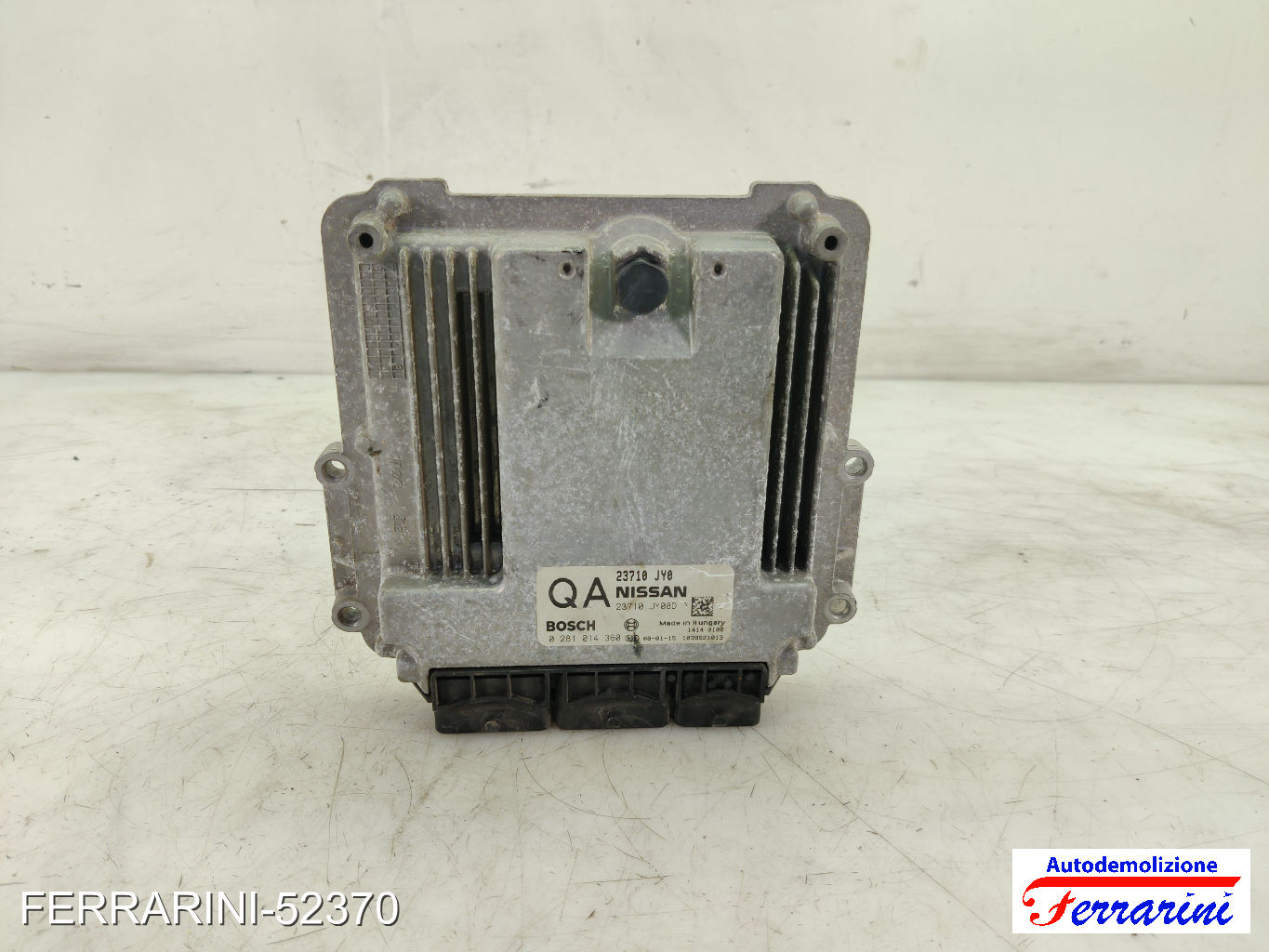 Centralina Motore RENAULT KOLEOS 1 HY 2.0 DCI 4X4 2008-2023 0281014360, 23710JY0