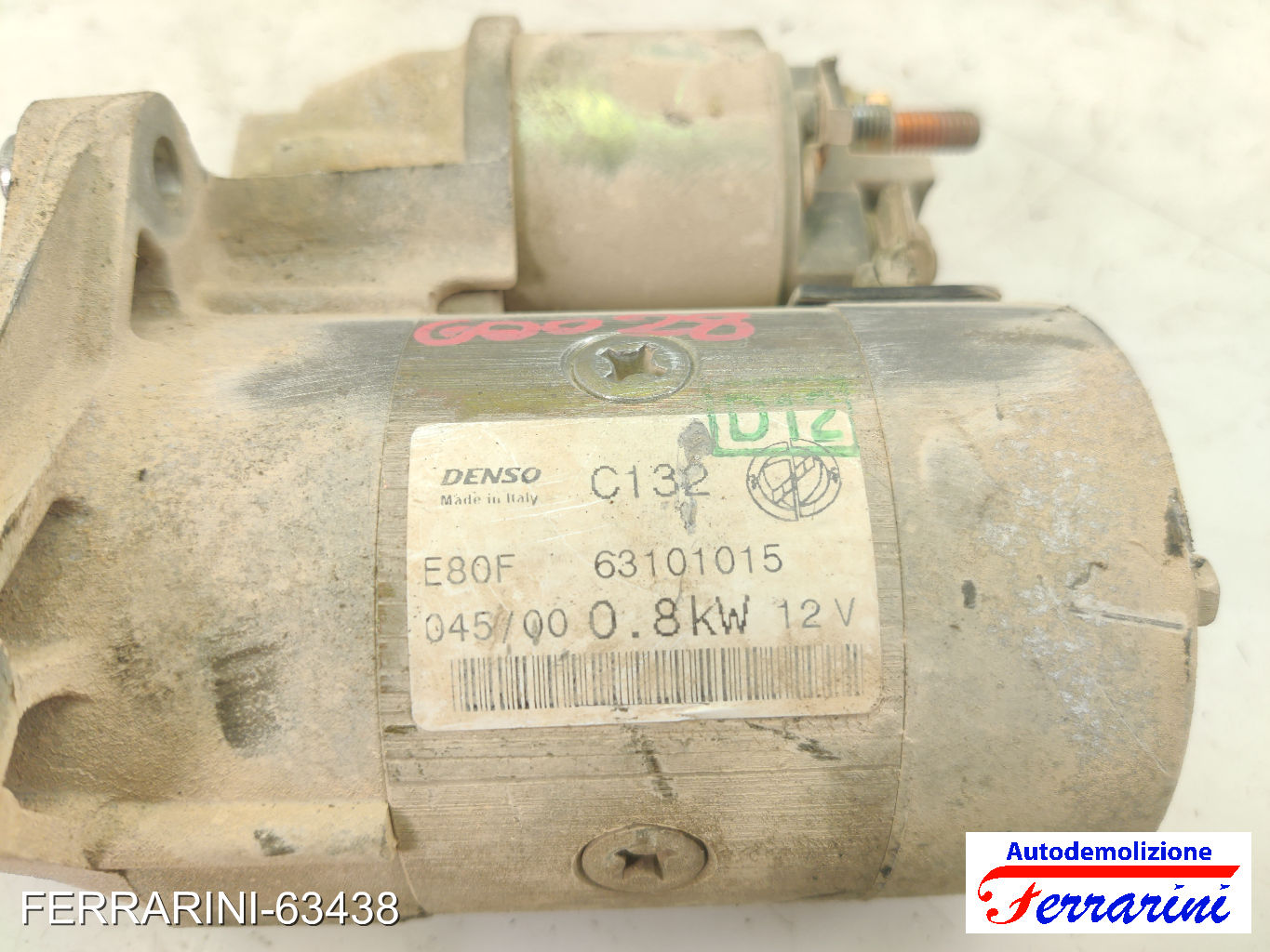 Motorino Avviamento FIAT PUNTO 188 1.2 60 1999-2010 46548653, 51890633, S114949 7