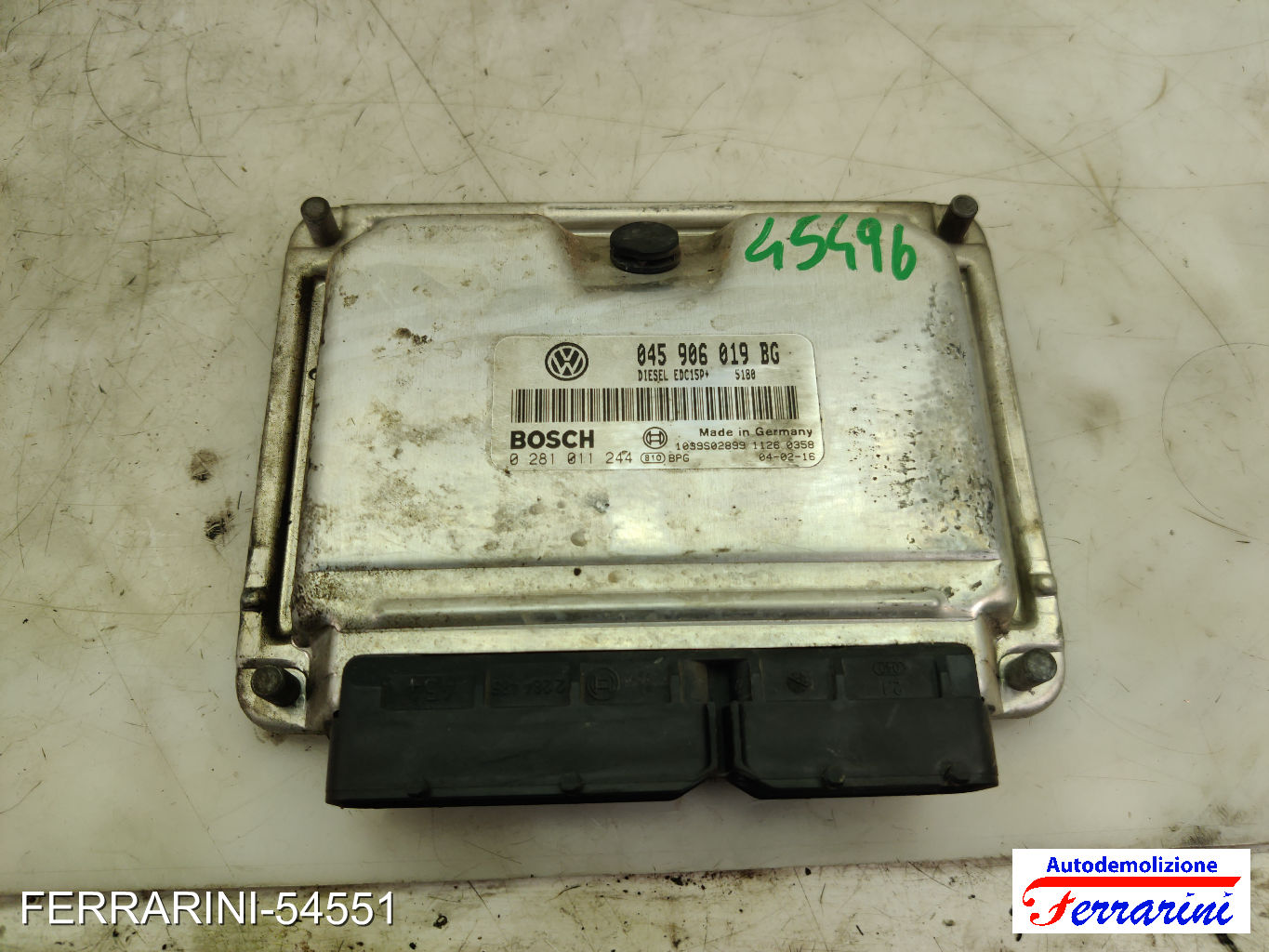 Centralina Motore SEAT IBIZA 3 6L1 1.4 TDI 2002-2005 0281011244, 045906019BG