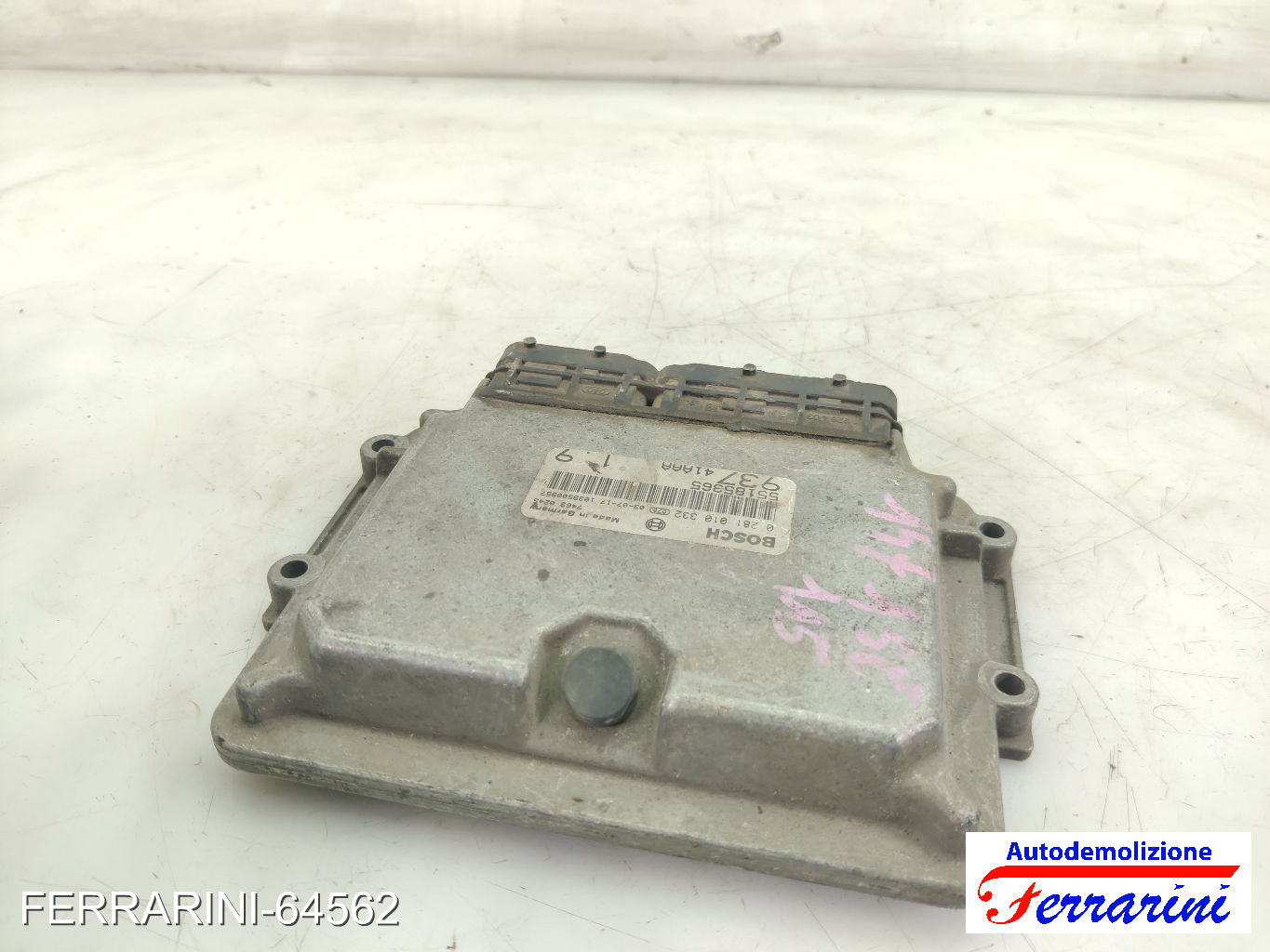 Centralina Motore ALFA ROMEO 147 937 1.9 JTD 16V 2003-2004 55185365, 0281010332