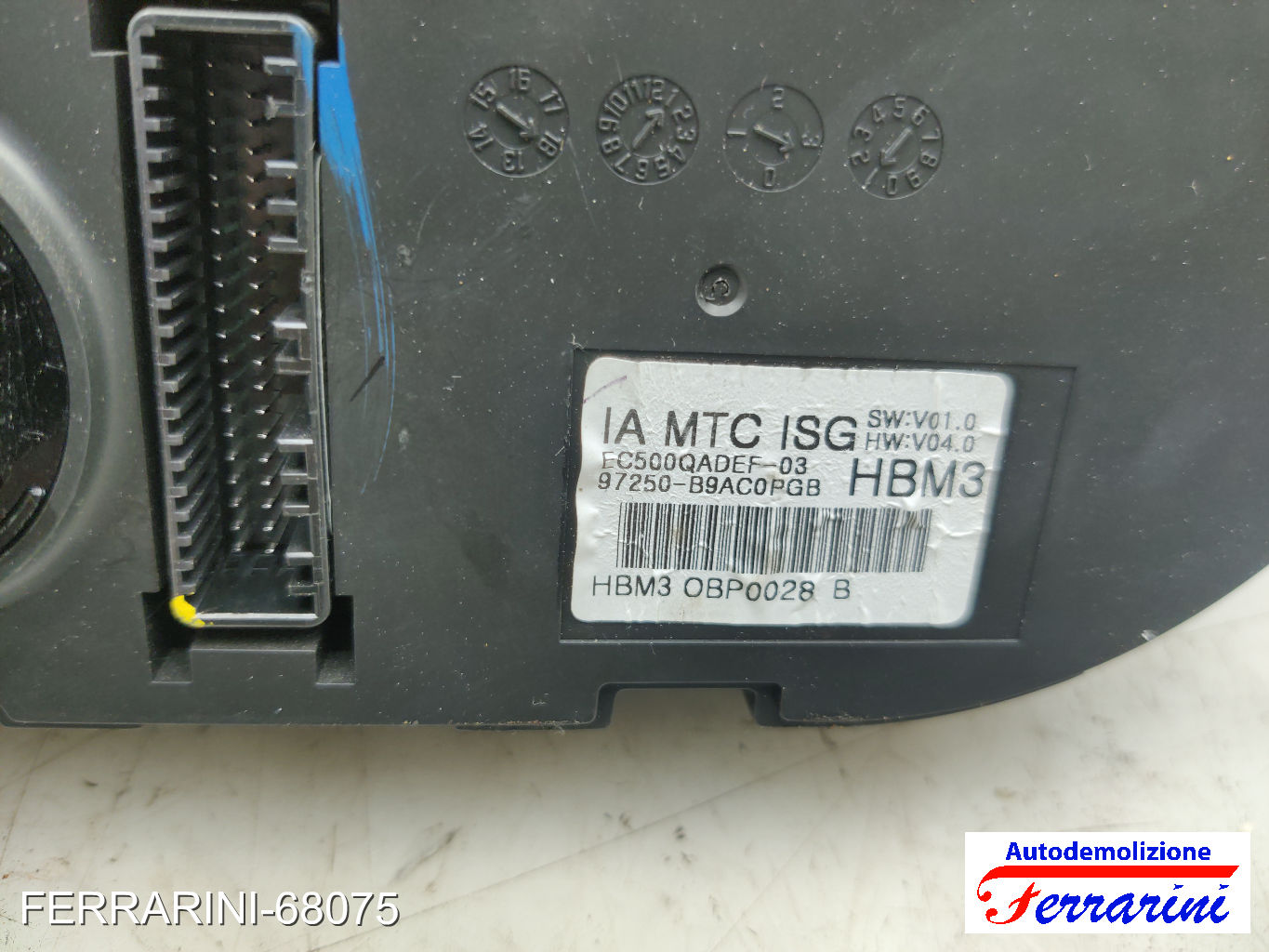 Tastiera Clima HYUNDAI I10 BA, IA 2013-2023 anteriore, frontale 97250B9AC0PGB