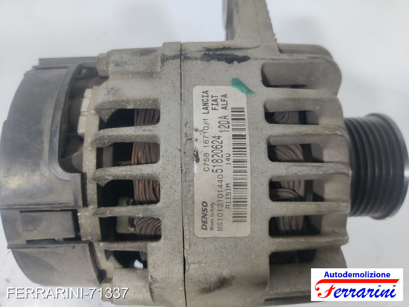 Alternatore ALFA ROMEO GIULIETTA 940 1.6 JTDM 2010-2016 51820624, 52003616 8