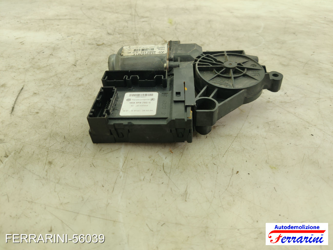 Motorino Alzavetro VW GOLF 5 1K1 1.9 TDI 2003-2008 1K0959701E, 1K4837401B