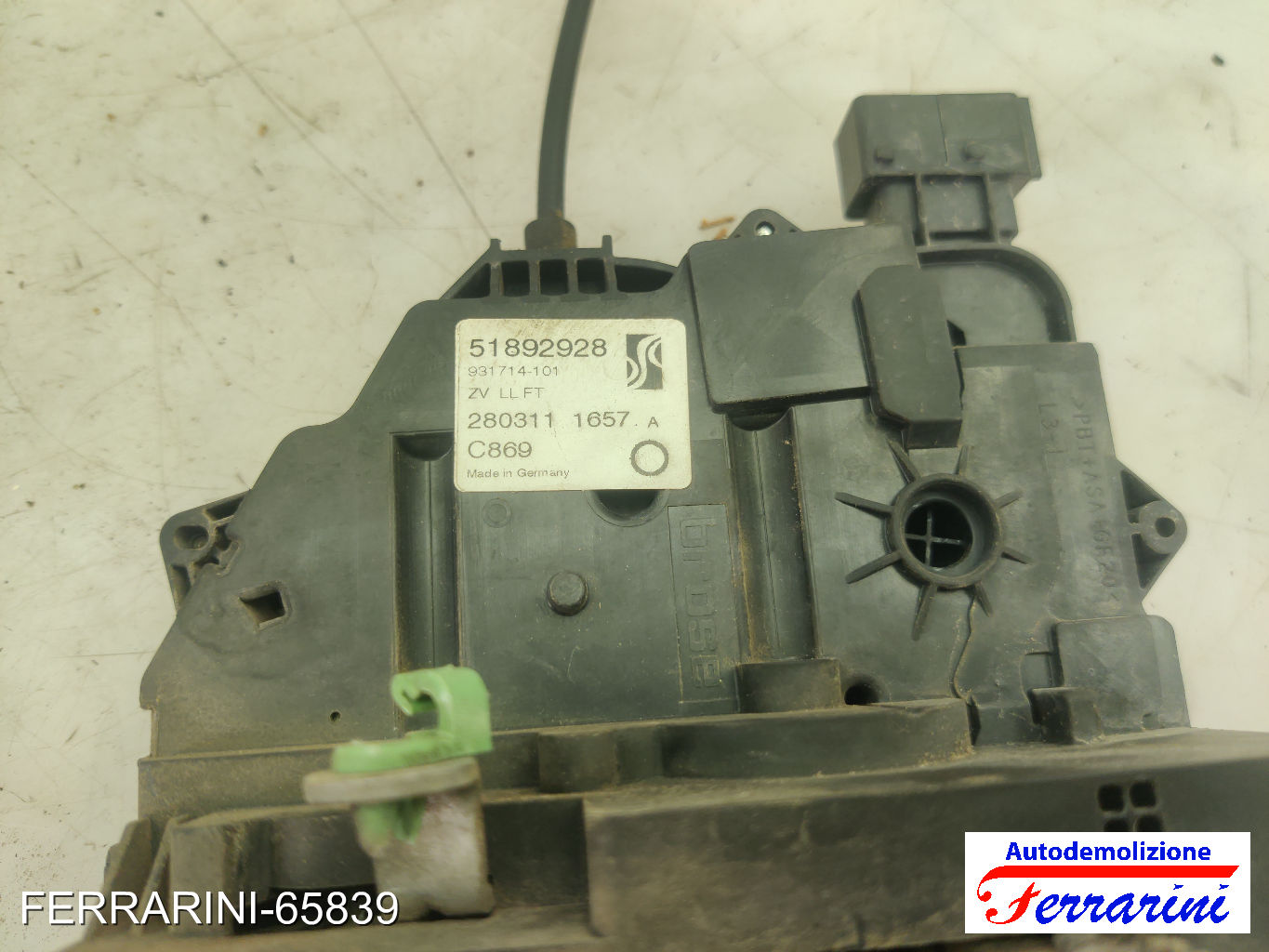 Serratura Porta FIAT PUNTO EVO 199 2009-2012 sinistro, sx, frontale, anteriore 6