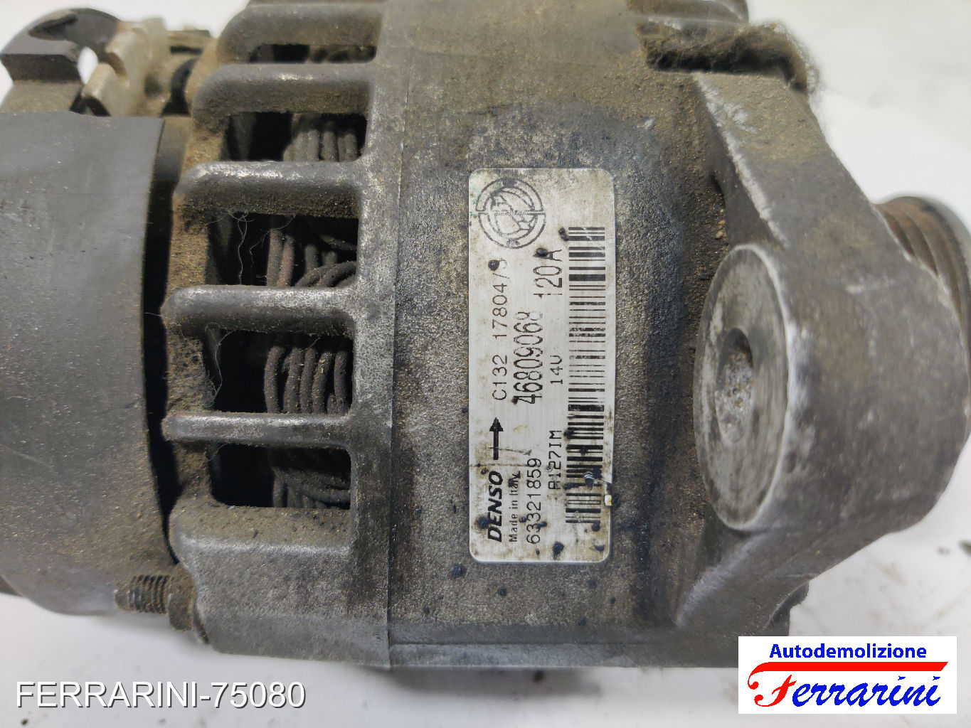 Alternatore ALFA ROMEO 147 937 1.9 JTD 2001-2010 46809068, 71773262, 60816954 9