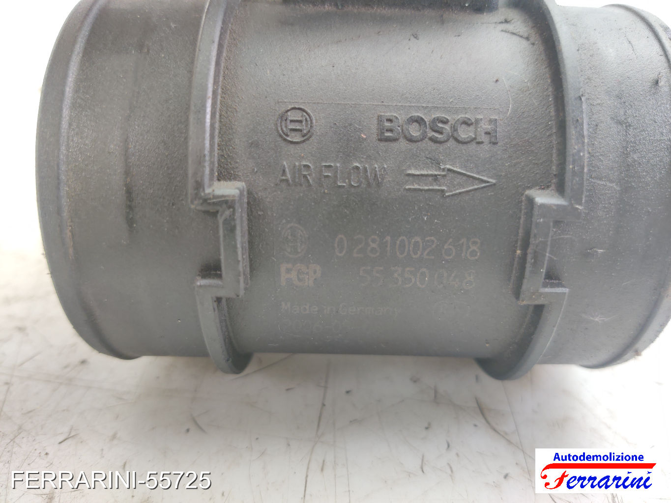 Debimetro FIAT GRANDE PUNTO 199 1.9 D MULTIJET 2005-2009 0281002618, 55350048