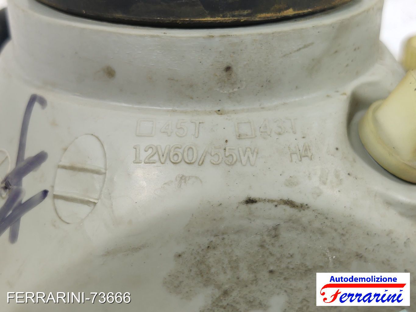 Faro Anteriore FIAT CINQUECENTO 500 170 1994-1998 sinistro, sx 7658225, 7629824