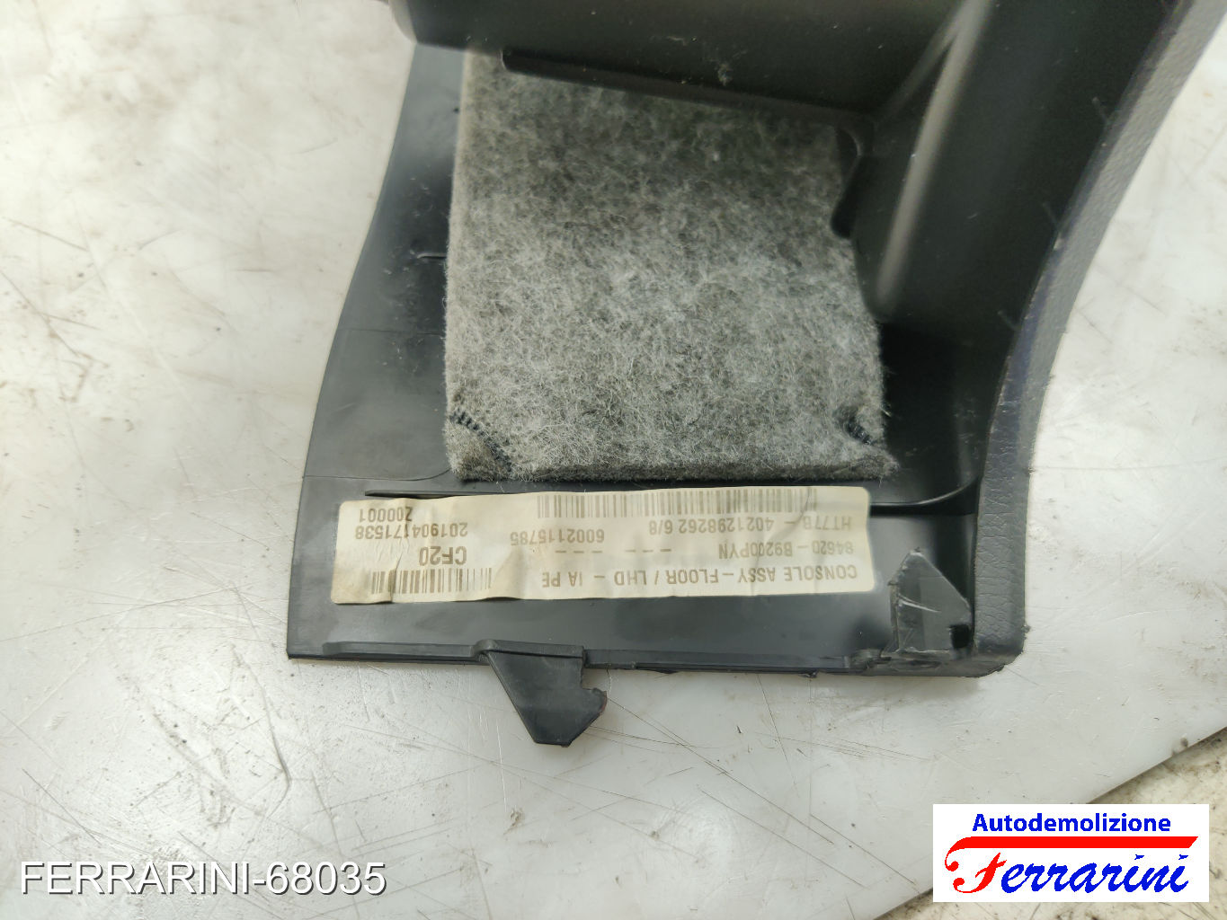 Tunnel Centrale HYUNDAI I10 BA, IA 2013-2023 84620B9200PYN, 4021298262 9