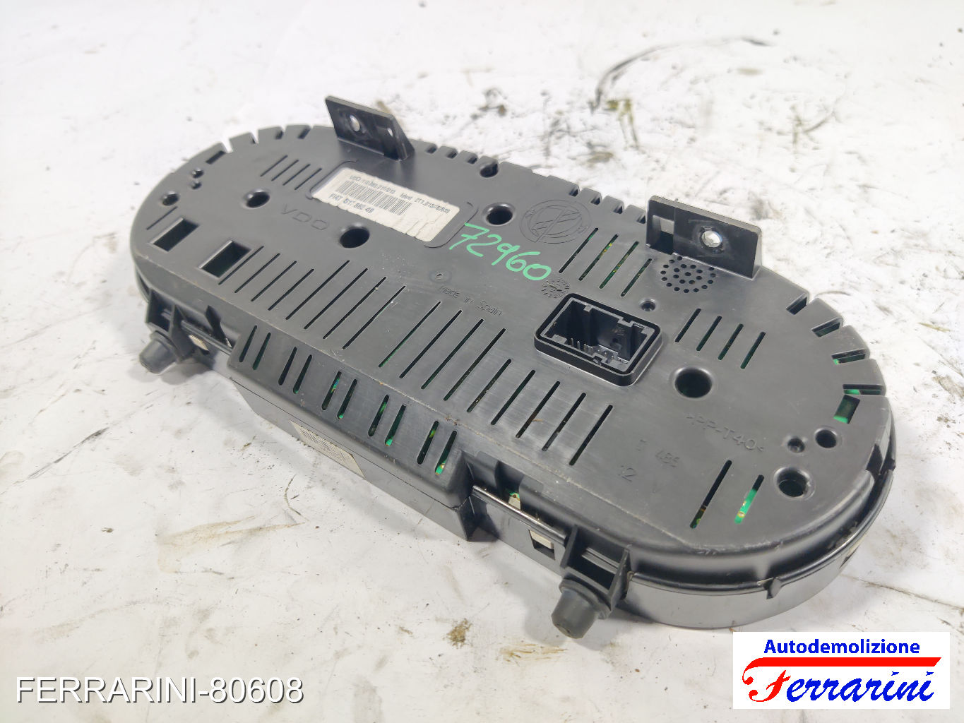 Quadro Contachilometri LANCIA YPSILON 843 1.4 LPG 2010-2011 51786249, T51786249