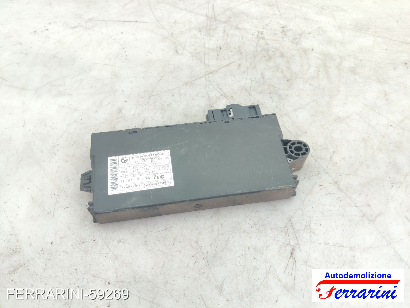 Centralina CAS 3 BMW SERIE 3 E90 320 SI 2005-2006 61359147195, 6135914719501
