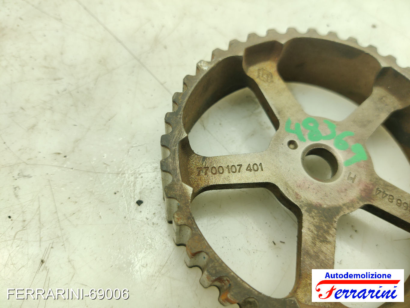 Puleggia Albero A Camme RENAULT EXPRESS F40, G40 1.9 D 1994-1998 7700107401