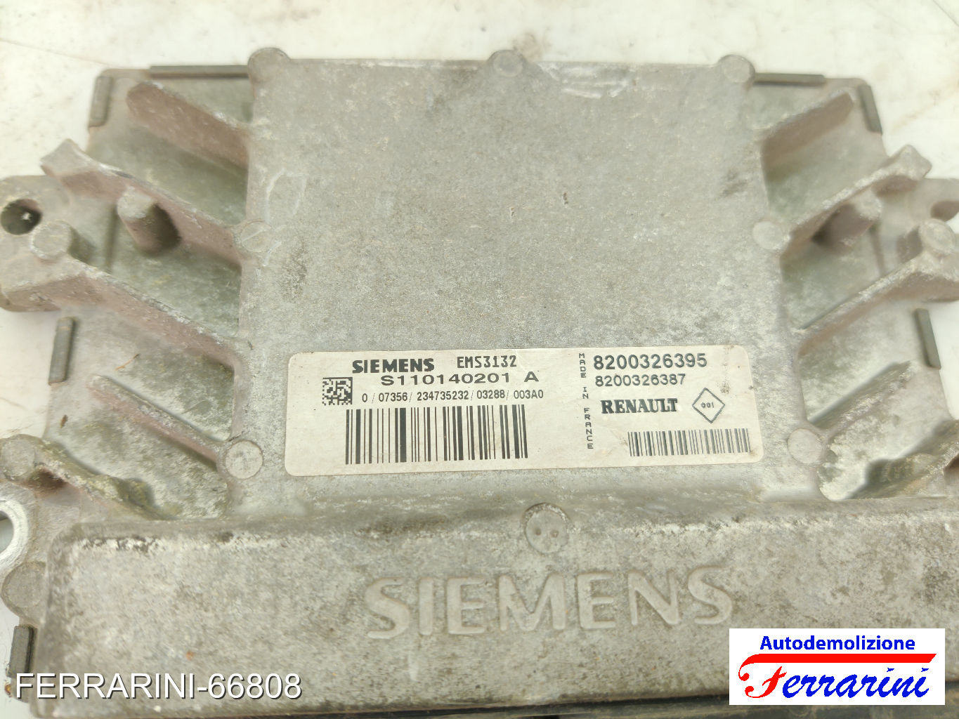 Centralina Motore RENAULT CLIO 2 BB, CB 1.2 1998-2010 8200326395, 8200326387 7