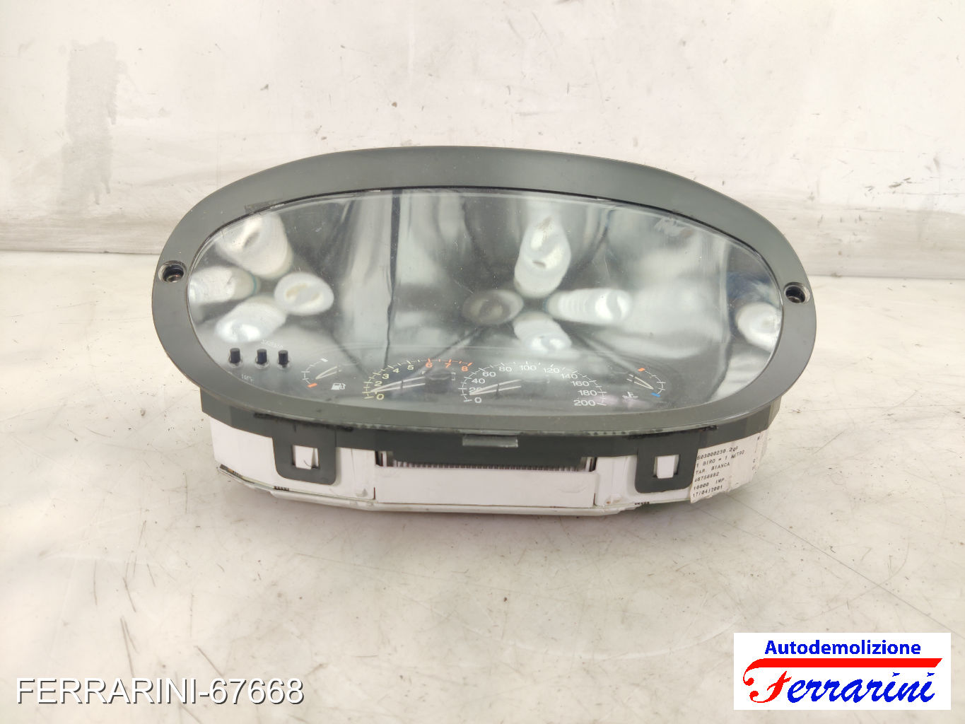 contagiri Quadro Contachilometri LANCIA Y 840 1.2 1996-2003 46756882 10