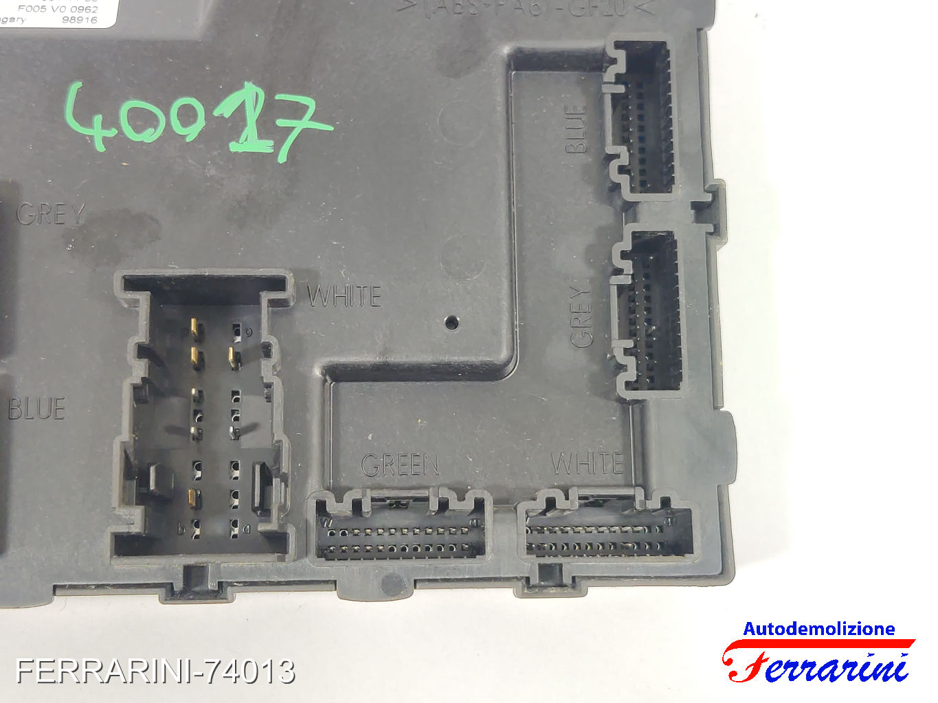 Body Computer FORD FIESTA 6 CB1, CCN 1.25 2008-2017 8V5115K600CG, F005VO0962