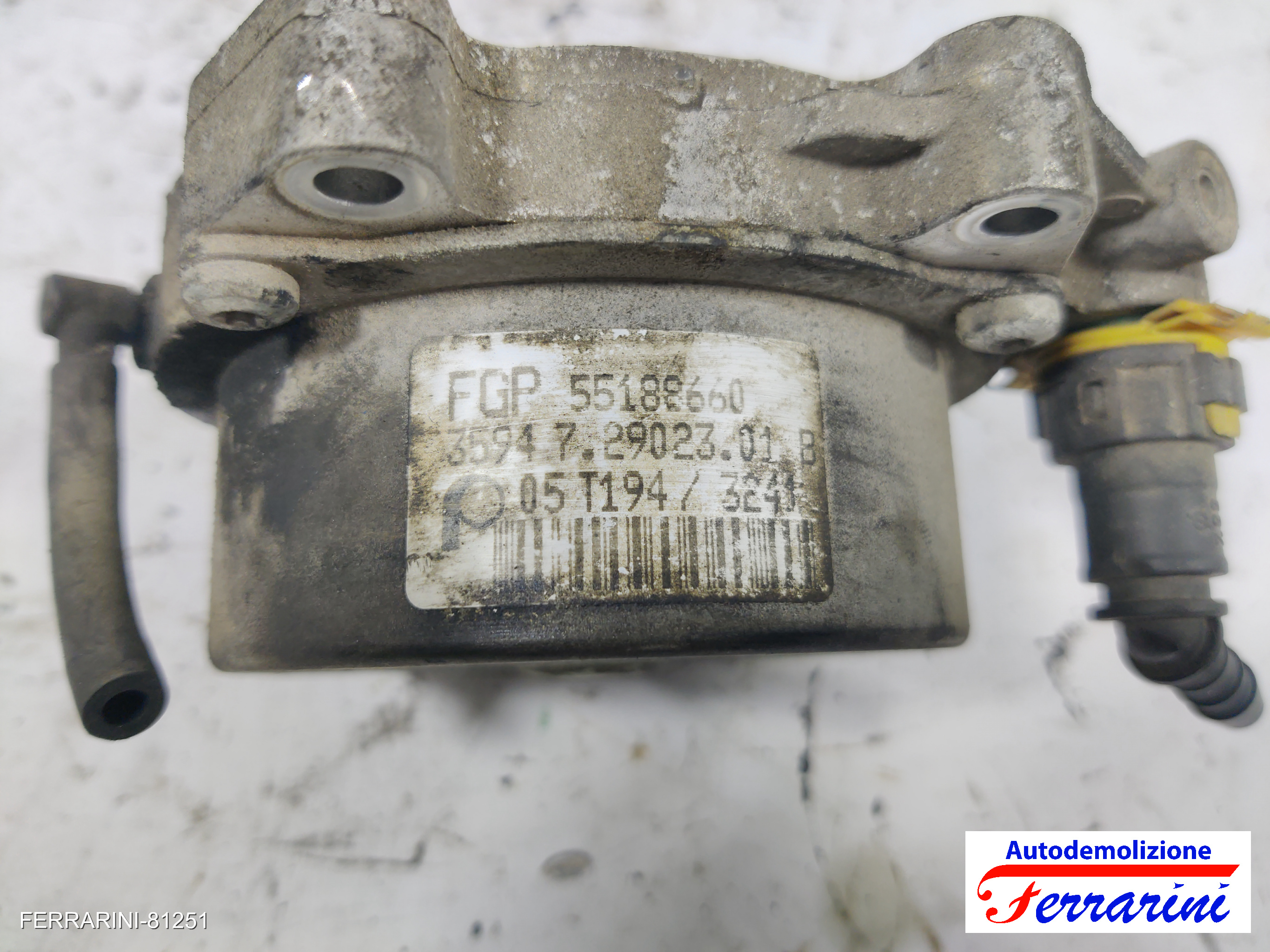 Pompe Vuoto Depressore FIAT CROMA 194 1.9 D MULTIJET 2005-2011 55188660 9
