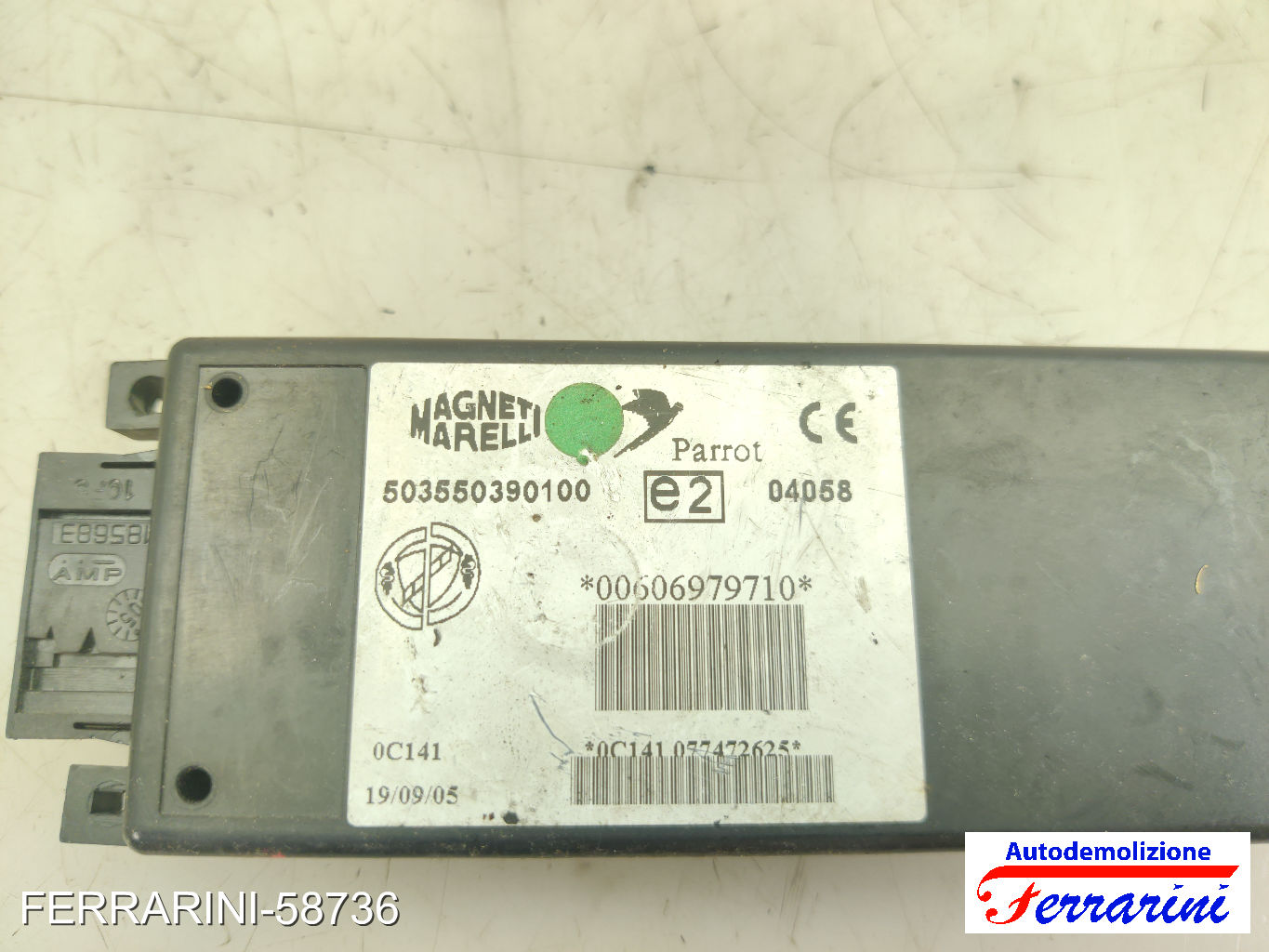 centralina Bluetooth Stereo Radio FIAT 500 312 2007-2023 60697971, 00606979710