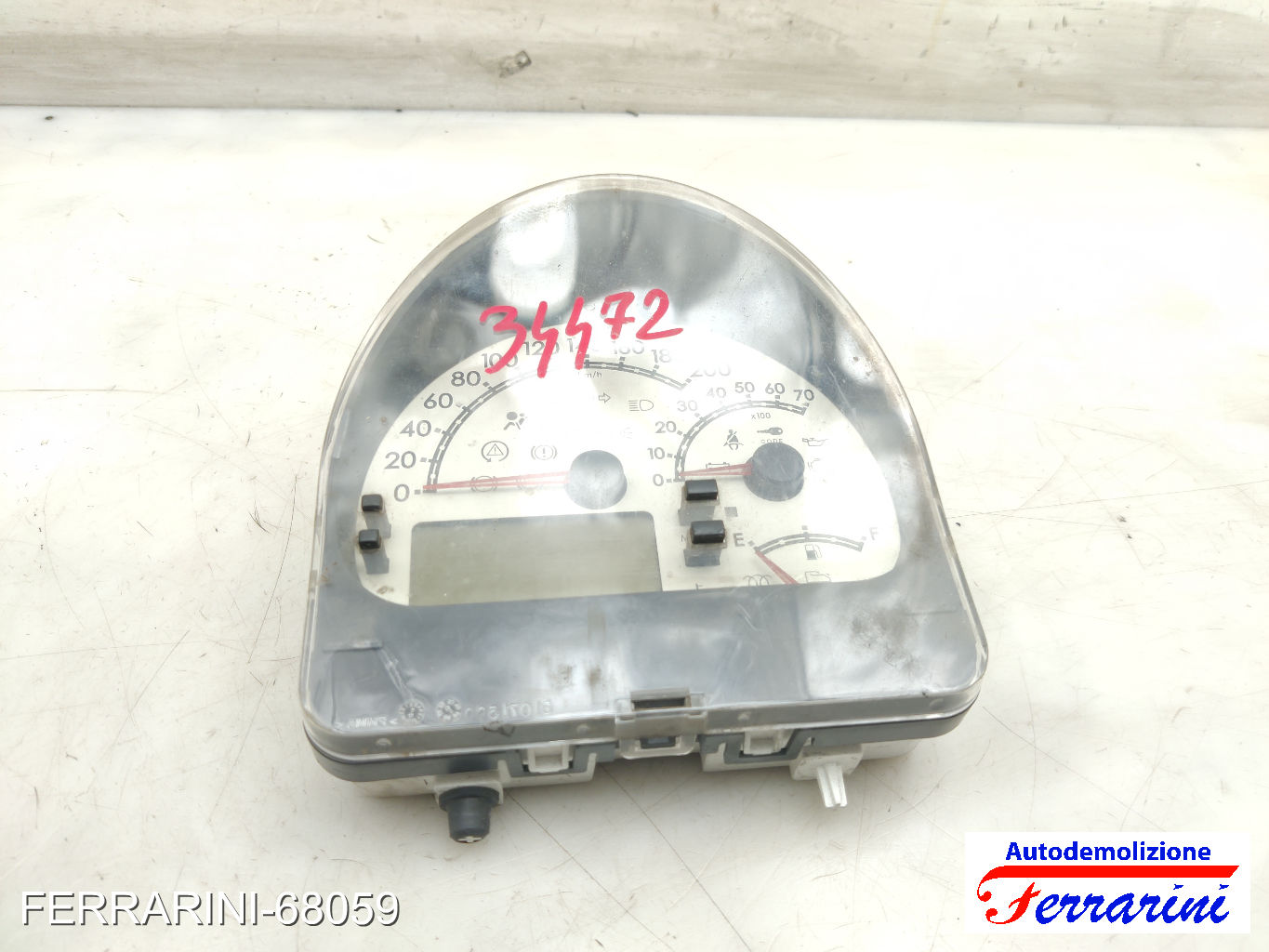 Quadro Contachilometri FIAT MULTIPLA 186 1.9 JTD 2002-2010 51795950, 81269032 10
