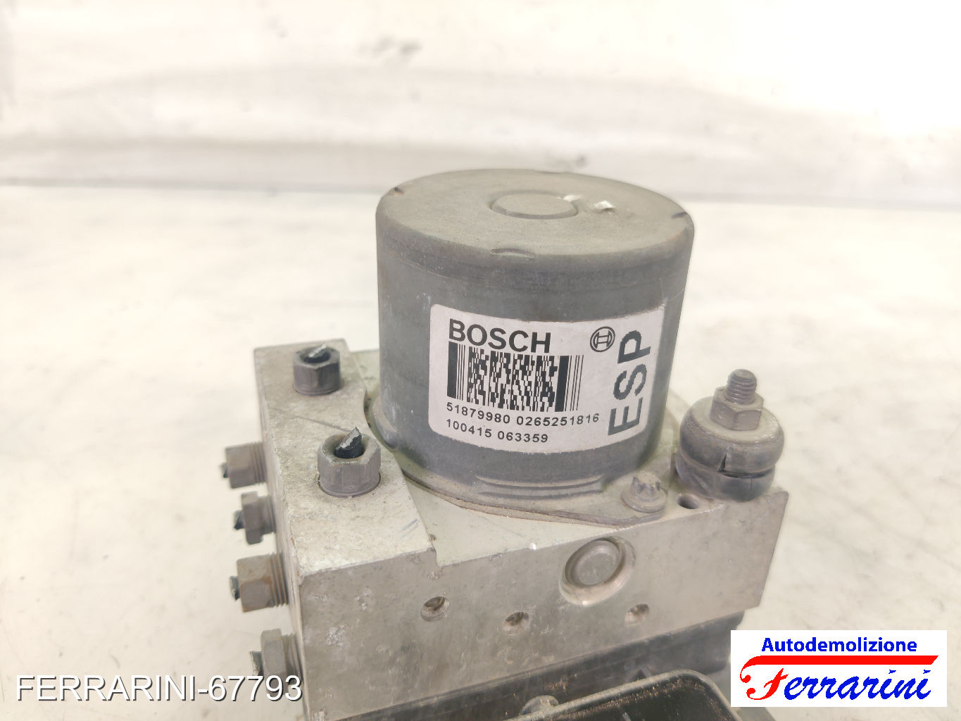 Centralina Pompa Abs ALFA ROMEO MITO 955 1.4 BI-FUEL 2009-2016 51879980 7