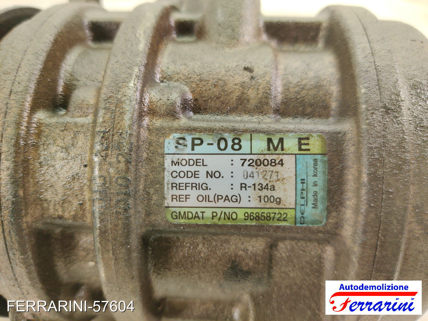 Compressore Clima CHEVROLET MATIZ M200, M250 0.8 2005-2013 96858722, 720084 9
