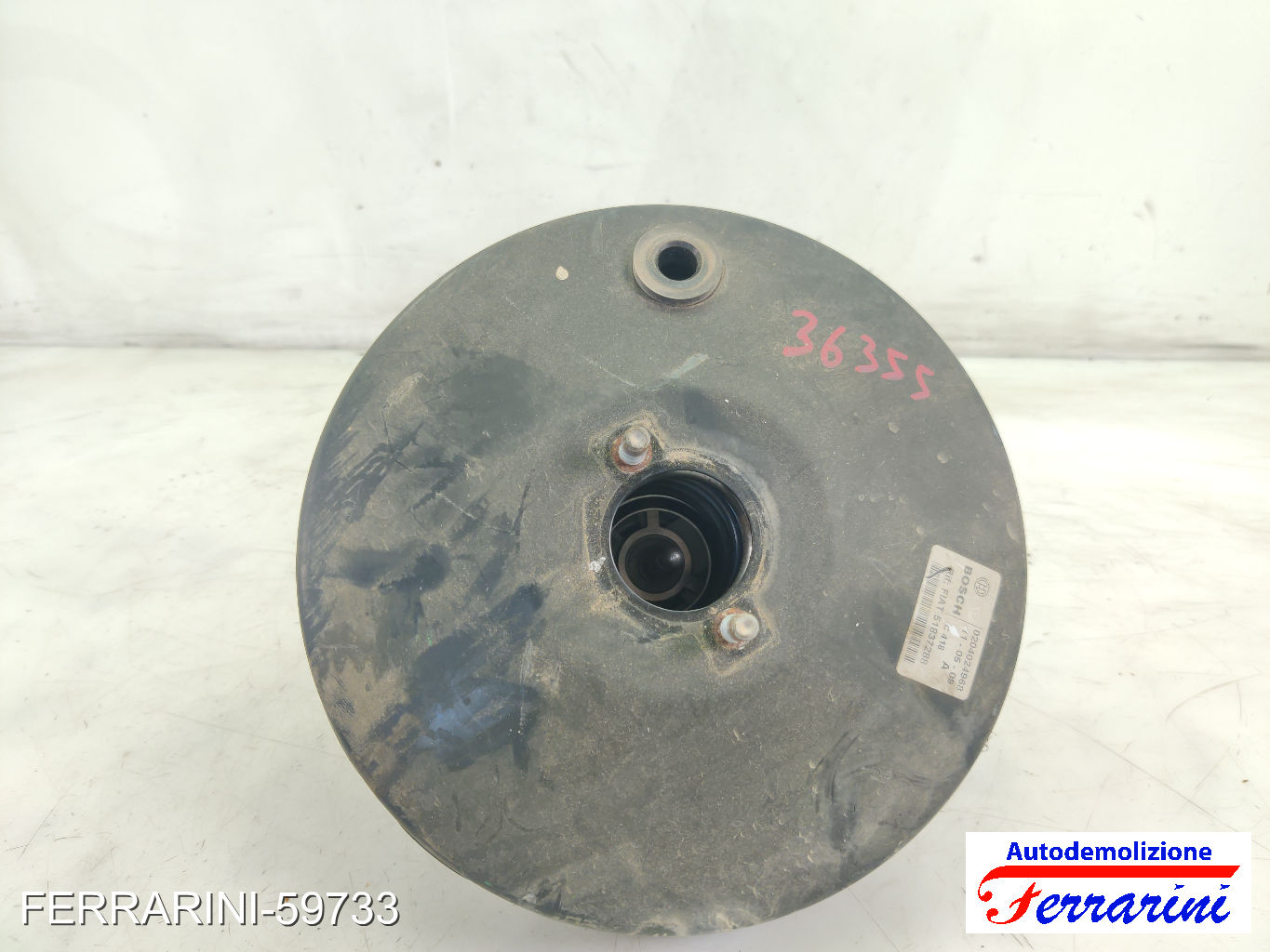 Servofreno LANCIA YPSILON 843 1.2 2003-2011 77362383, 51715780, 0204024968 8