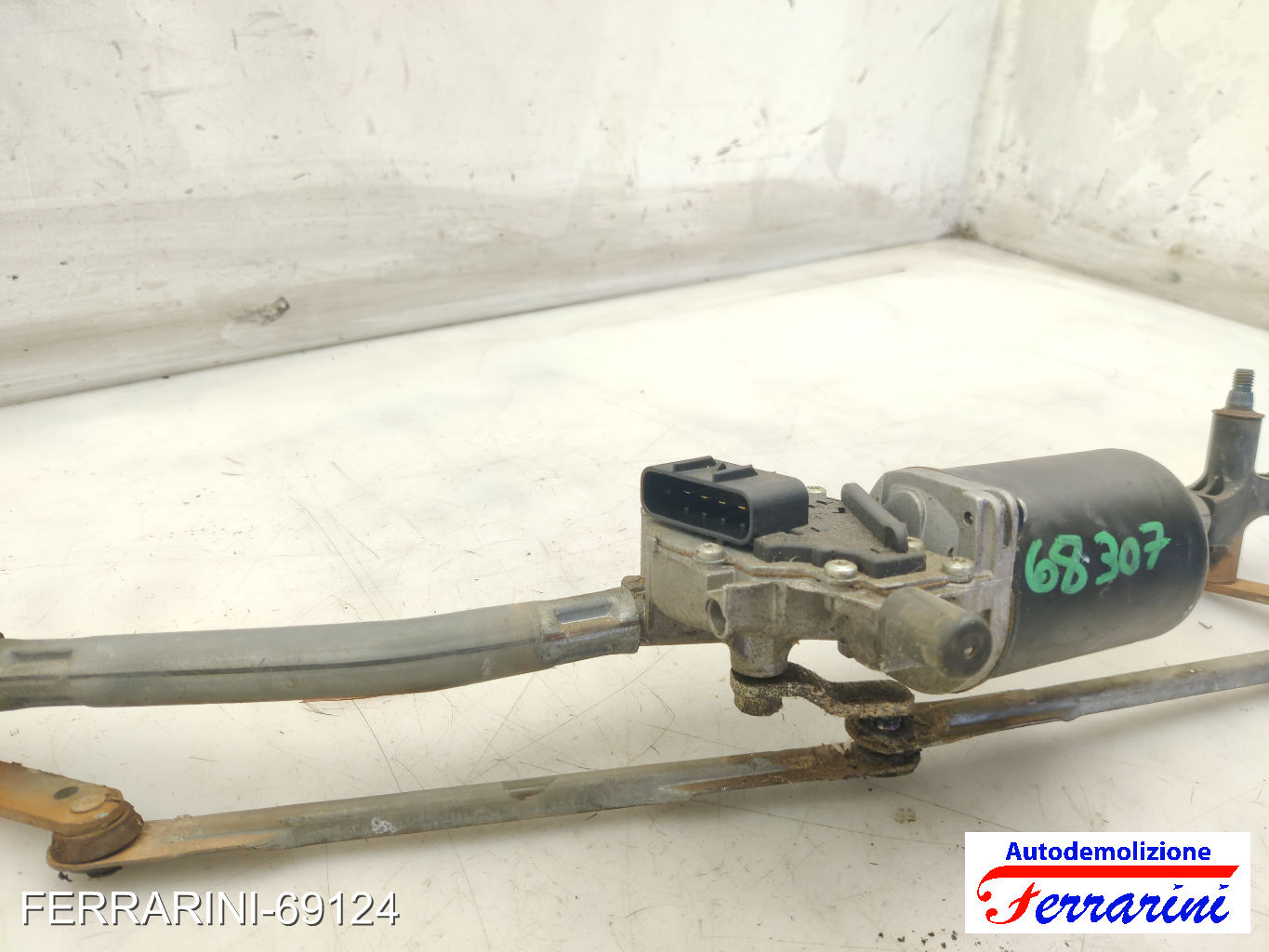 Spazzacqua Motorino Tergicristallo FIAT PUNTO 188 1999-2006 anteriore, frontale 7