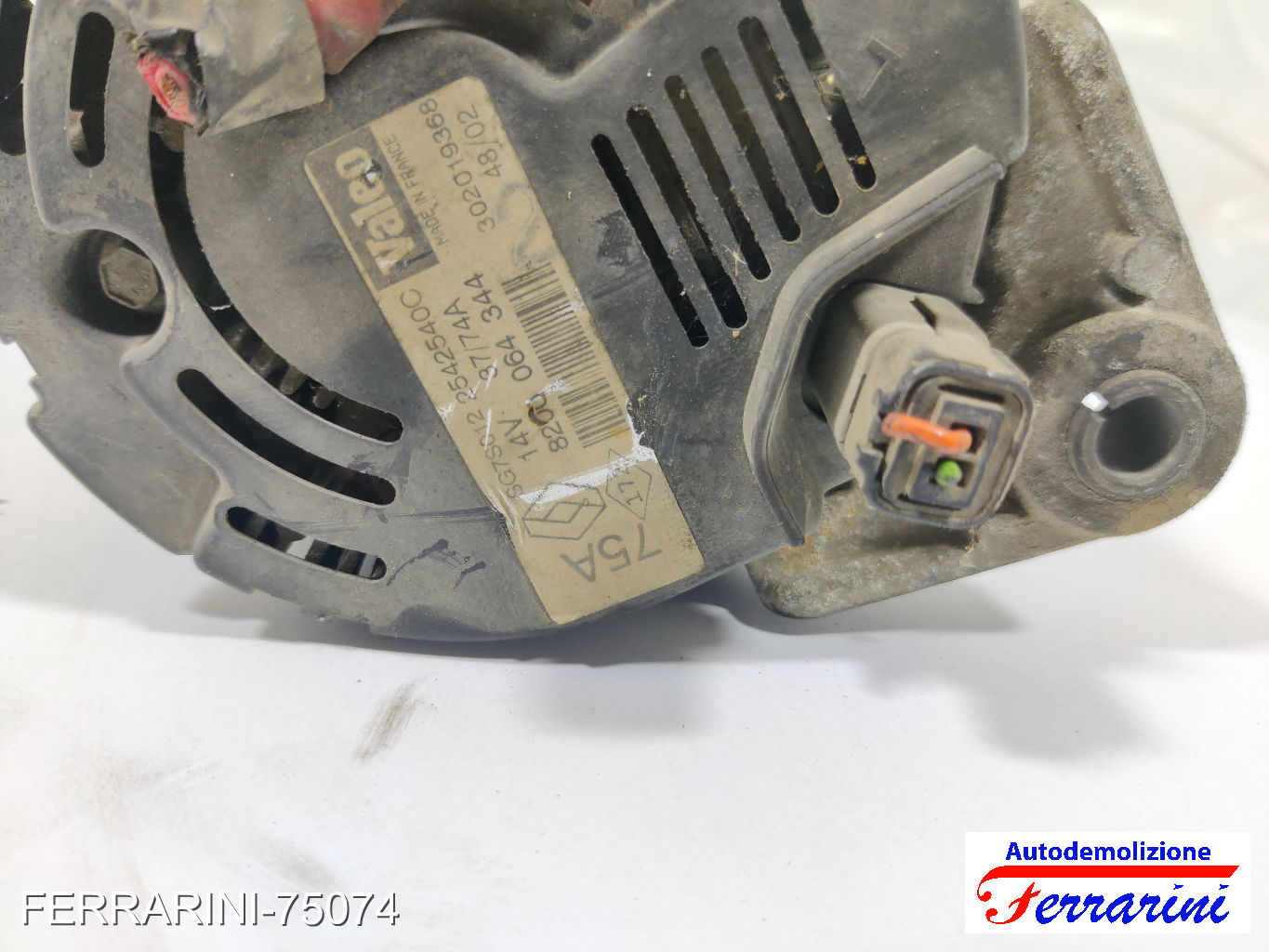 Alternatore RENAULT CLIO 2 BB, CB 1.2 1998-2010 8200064344, SG7S012, 22542540C