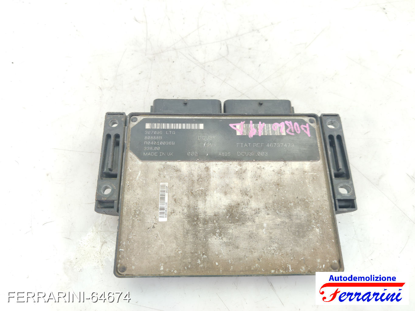 Centralina Motore FIAT DOBLO 119, 223 1.9 D 2001-2010 46737473, R04010036B 7