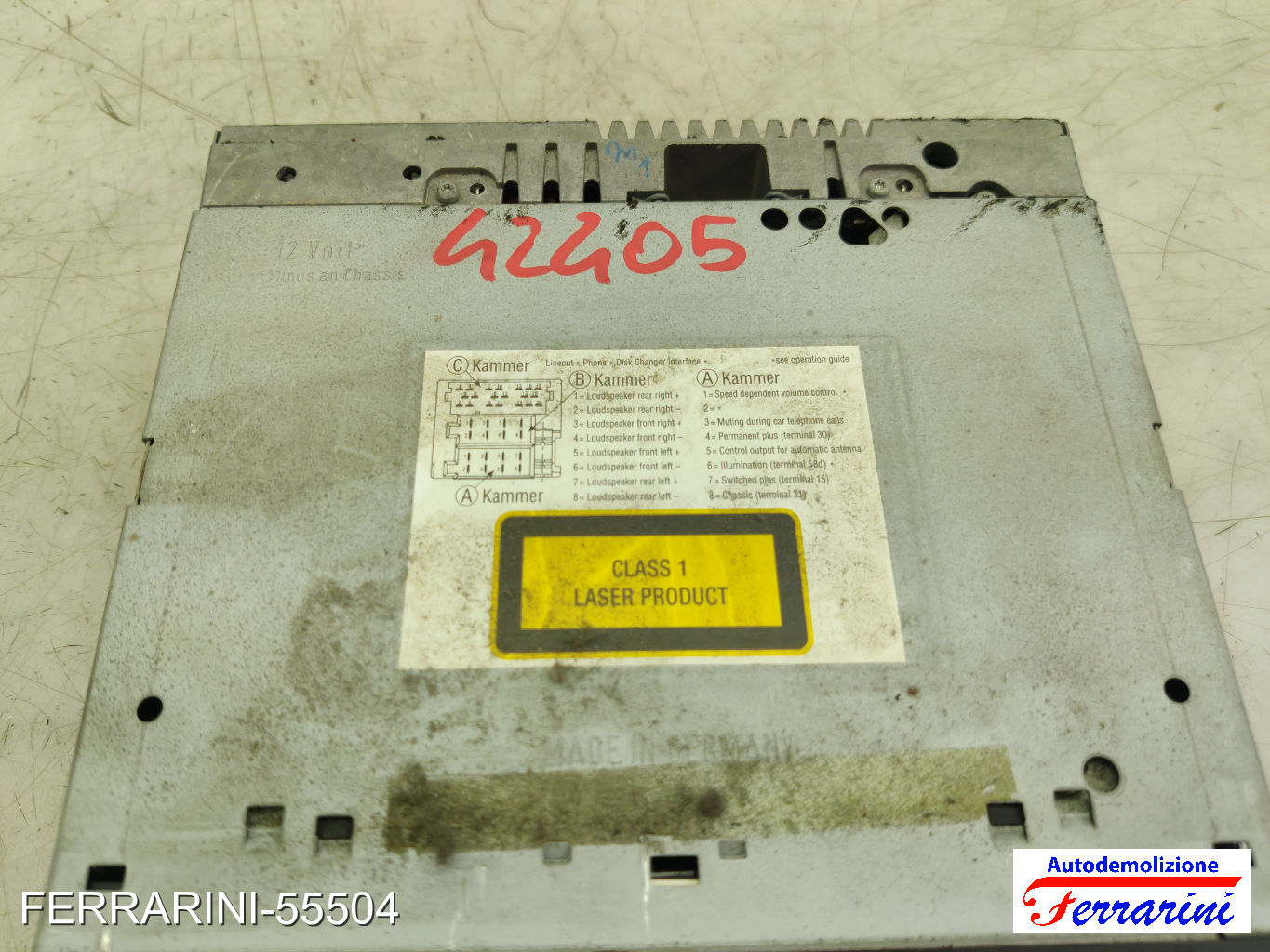 Stereo Radio VW PASSAT VARIANT 3B6 2000-2005 023750, 55007193 8