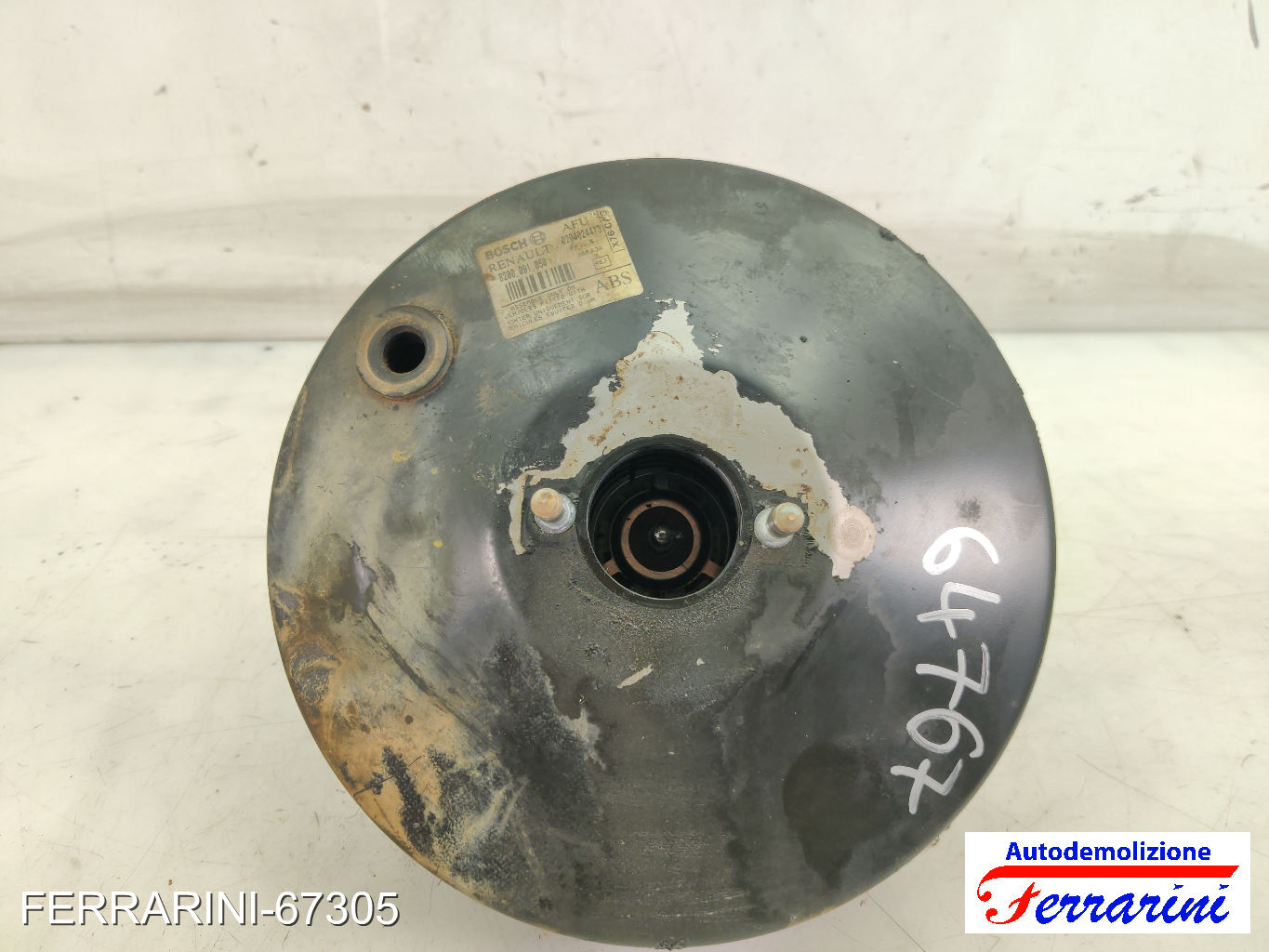 Servofreno RENAULT KANGOO KC0/1 1.5 DCI 2001-2007 8200091050, 0204024413, 30843A