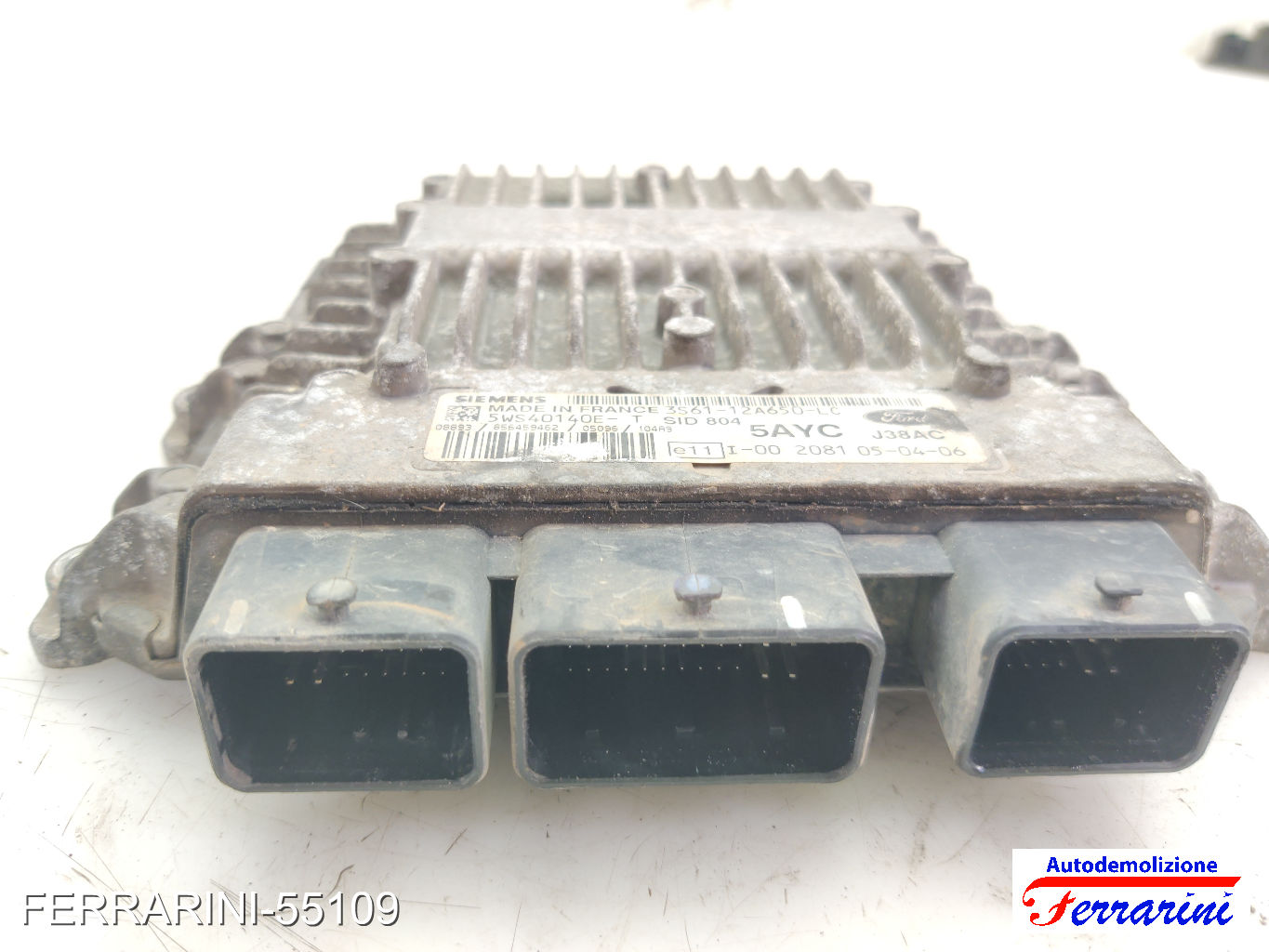 Centralina Motore FORD FIESTA 5 JD, JH 1.4 TDCI 2001-2008 3S6112A650LC, J38AC