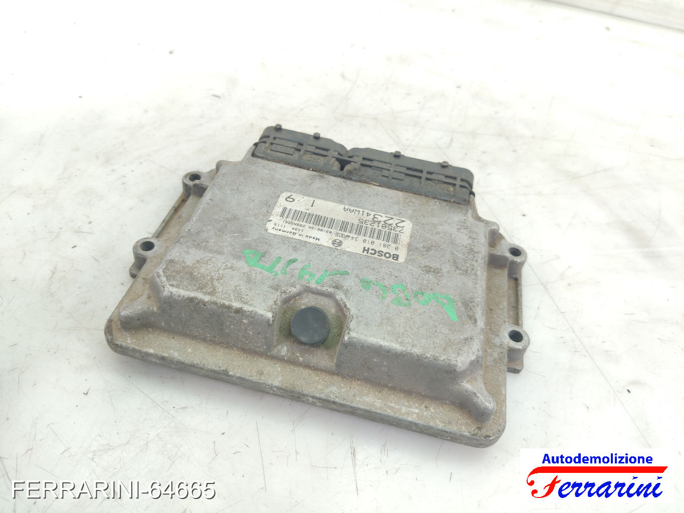 Centralina Motore FIAT DOBLO 223 1.9 JTD 2001-2023 73501235, 0281010344