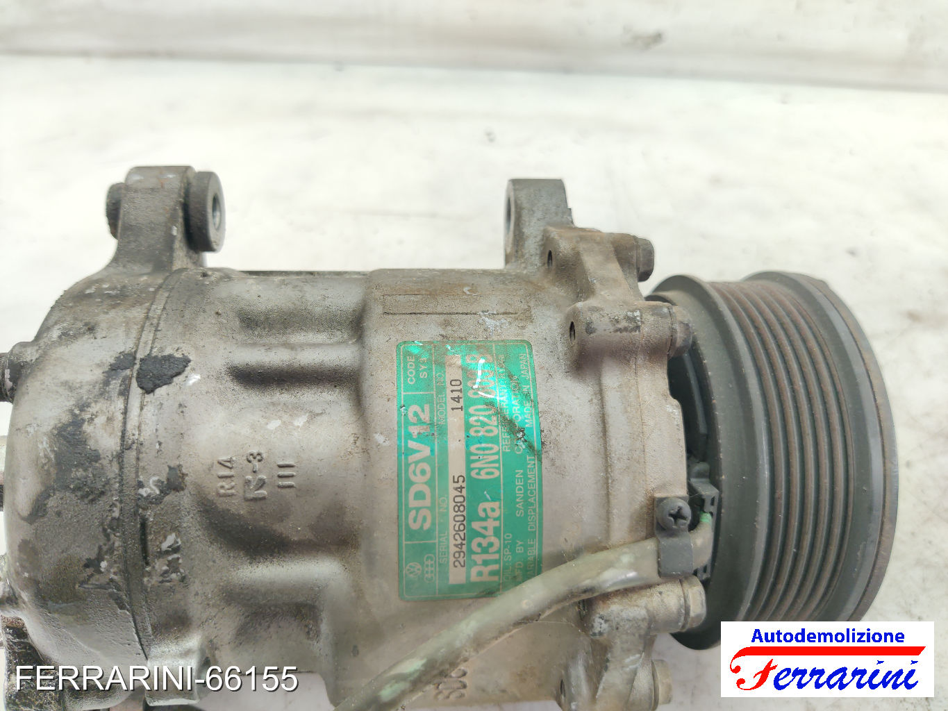 Compressore Clima VW POLO 6N2 1.4 16V 1999-2001 6N0820803B, 6N0820803C, SD6V12 7