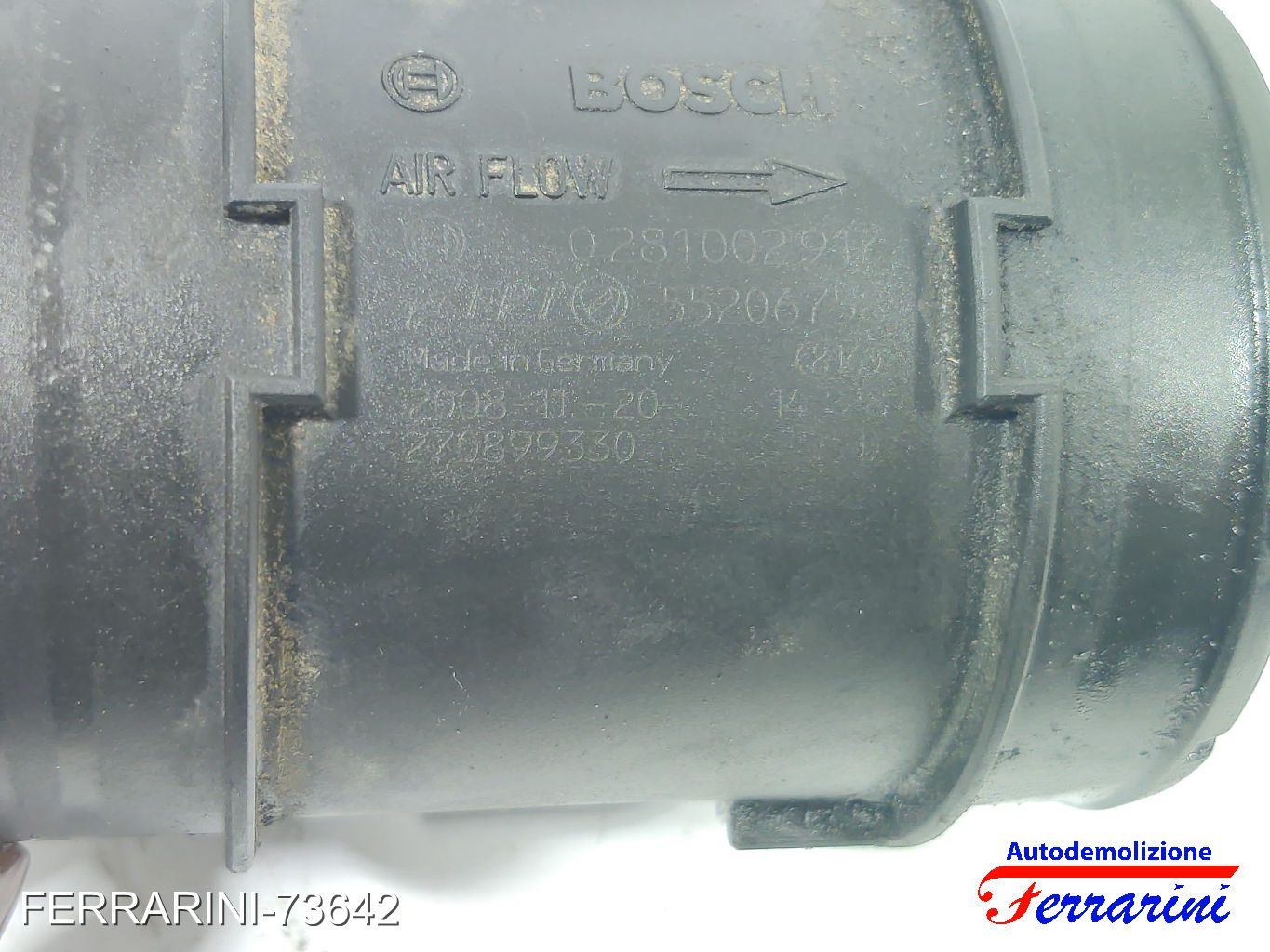 Debimetro FIAT BRAVO 2 198 1.6 D MULTIJET 2008-2014 55206758, F00C2G8003 6