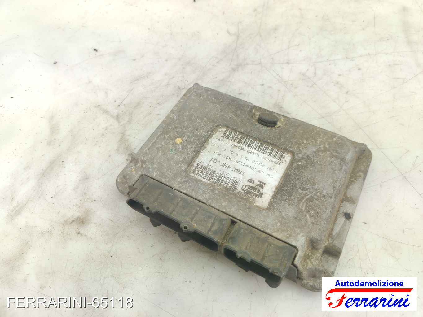 Centralina Motore FIAT PUNTO 176 75 1.2 1993-1999 46545235, 61600363007