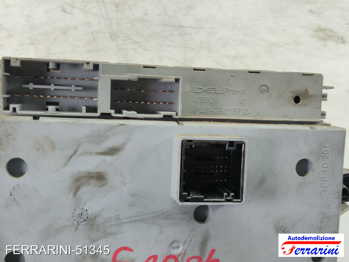 Body Computer FIAT PUNTO 188 1.2 16V 80 1999-2006 406626, 51735170, 51735170NPL 6