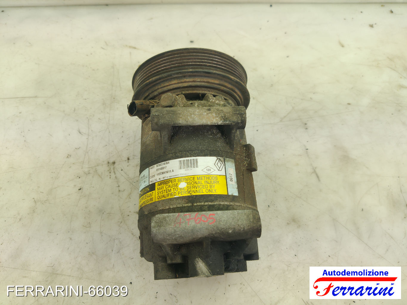 Compressore Clima NISSAN ALMERA 2 N16 1.5 DCI 2003-2006 8200316164, 92600BN701 9