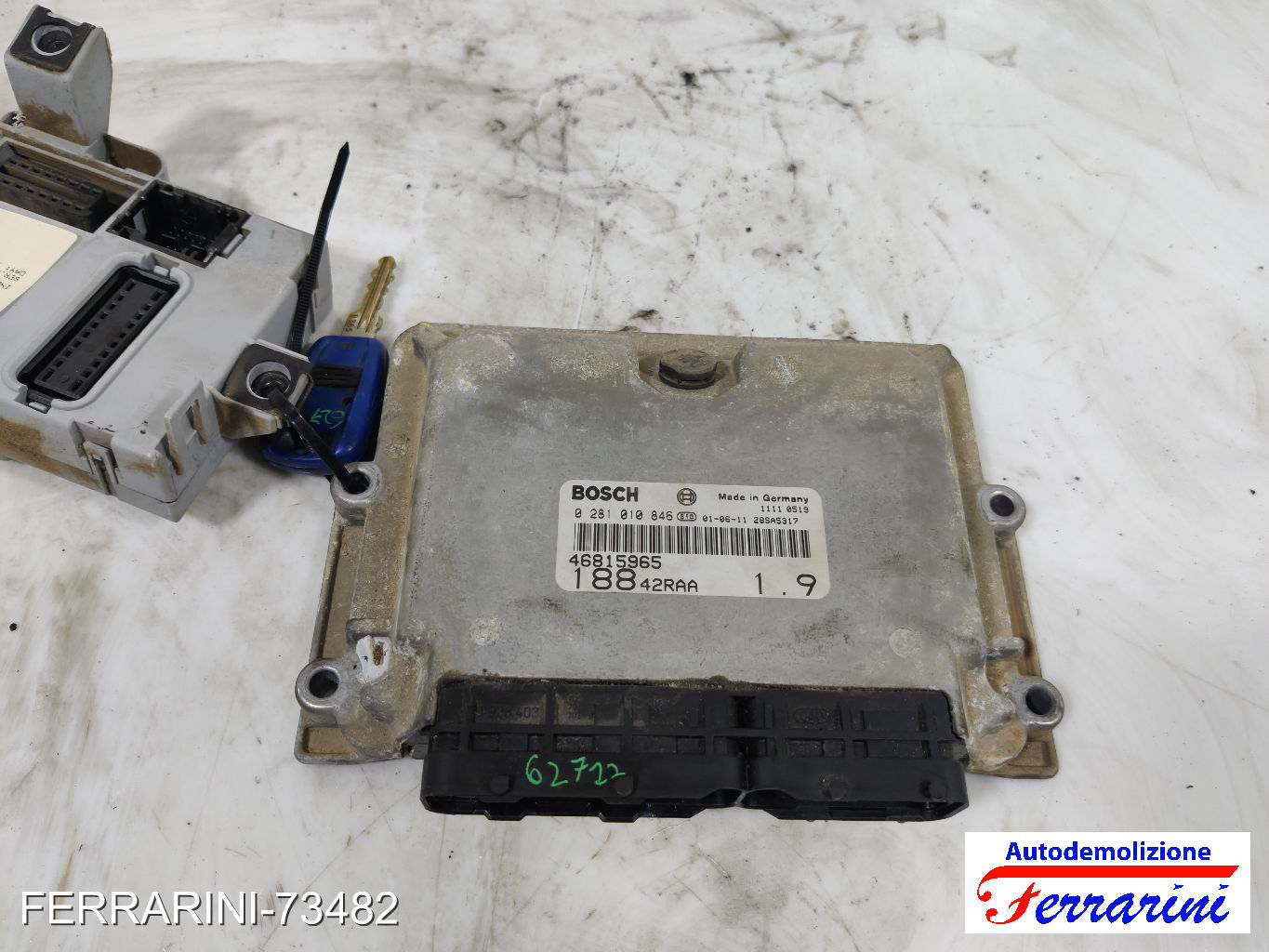Kit Accensione FIAT PUNTO 188 1.9 JTD 2001-2012 0281010846 7