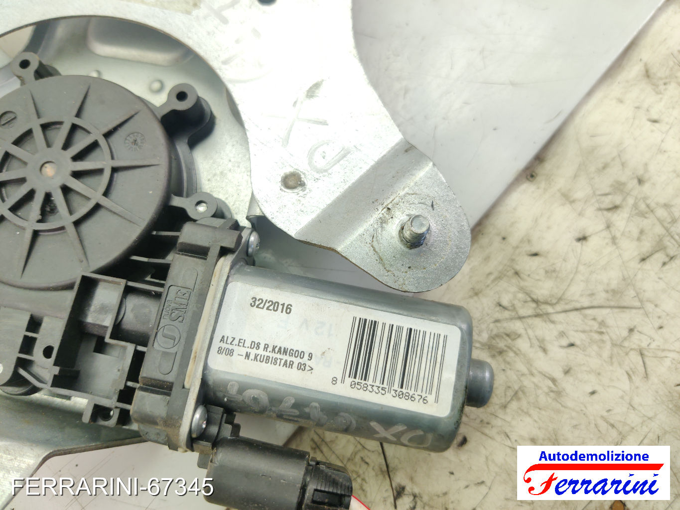 Alzavetro RENAULT KANGOO KC0/1 2001-2007 destro, dx, frontale, anteriore 9