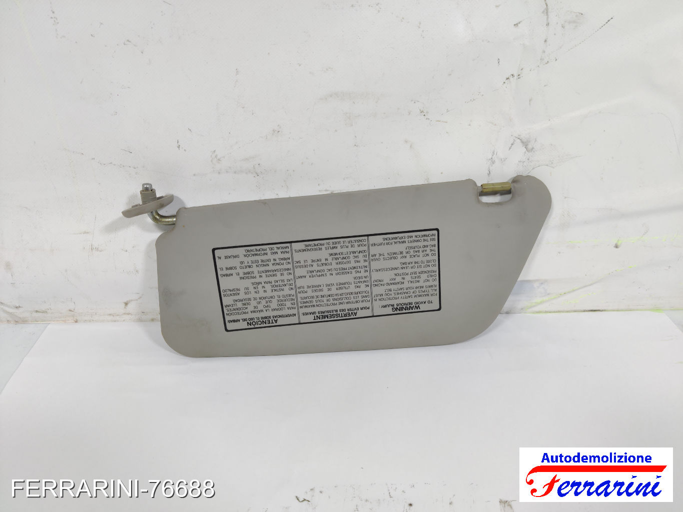 Aletta Parasole DAEWOO MATIZ M100, M150 1998-2002 destro, dx 96279929