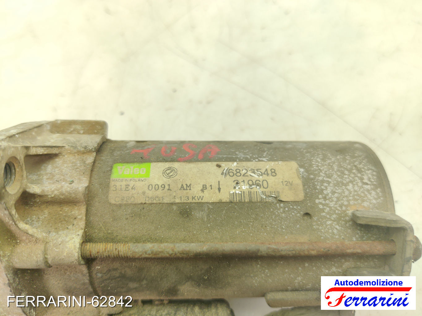Motorino Avviamento FIAT GRANDE PUNTO 199 1.3 D MULTIJET 2005-2010 46823548 6