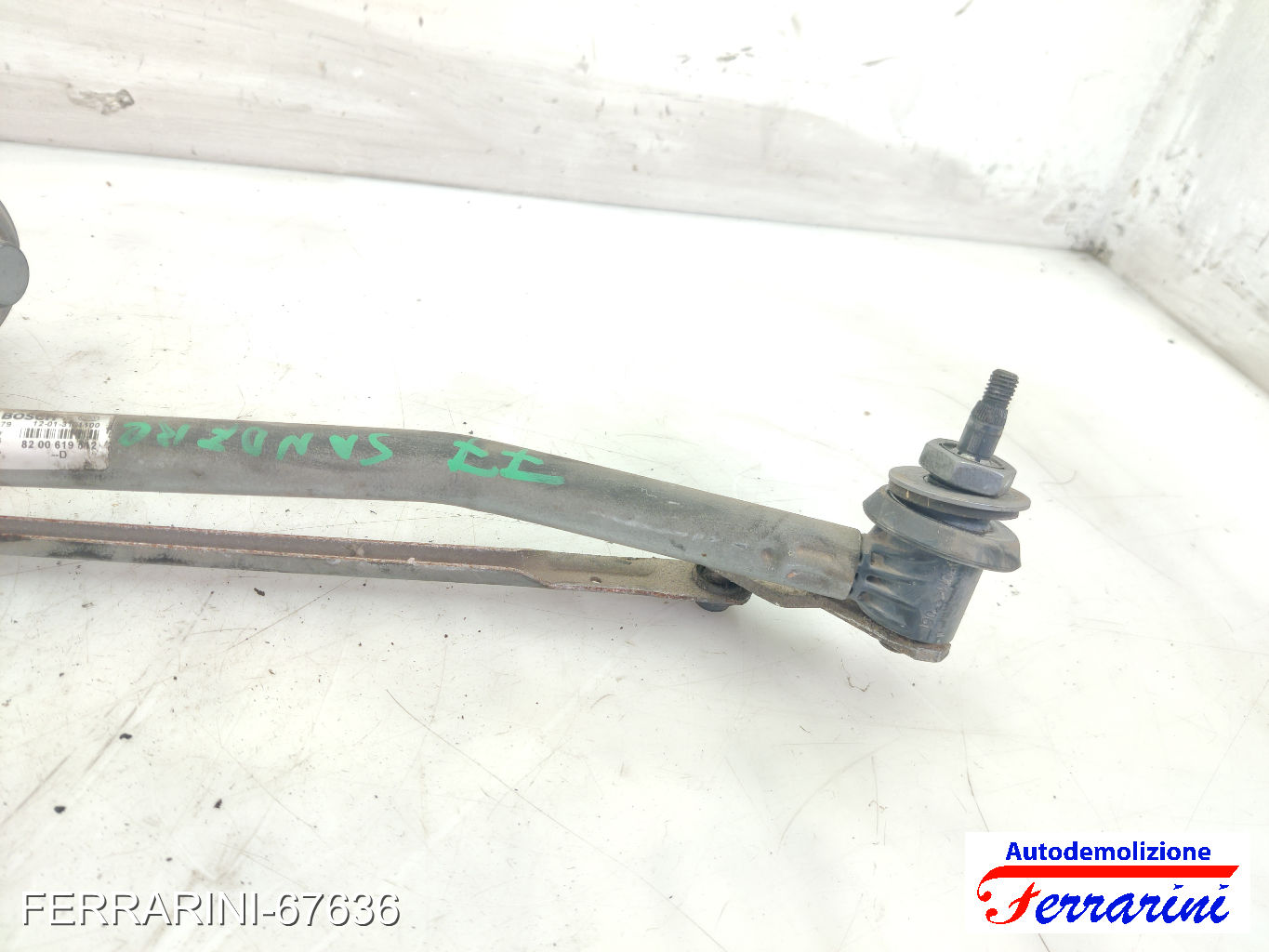 Spazzacqua Motorino Tergicristallo DACIA SANDERO 2010-2012 anteriore, frontale 7